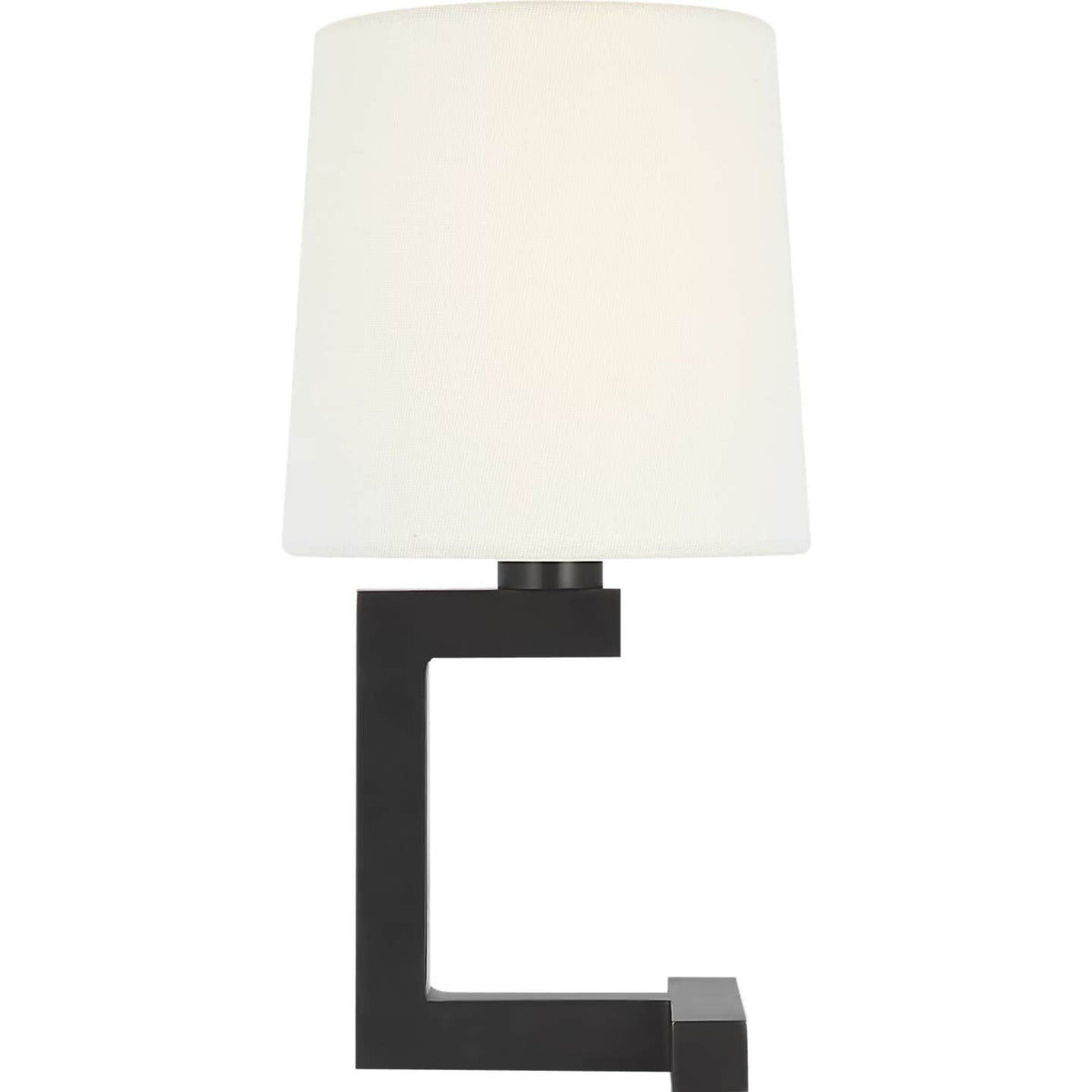 Ralph Lauren Hedger 12" Accent Lamp in Bronze with Linen Shade W5.5" x H10.75"