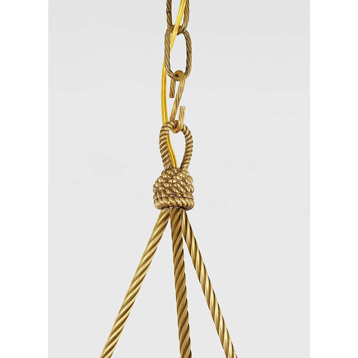 Ralph Lauren Claremont 21" Bowl Chandelier in Natural Brass with Alabaster W20.5" x H27.25"