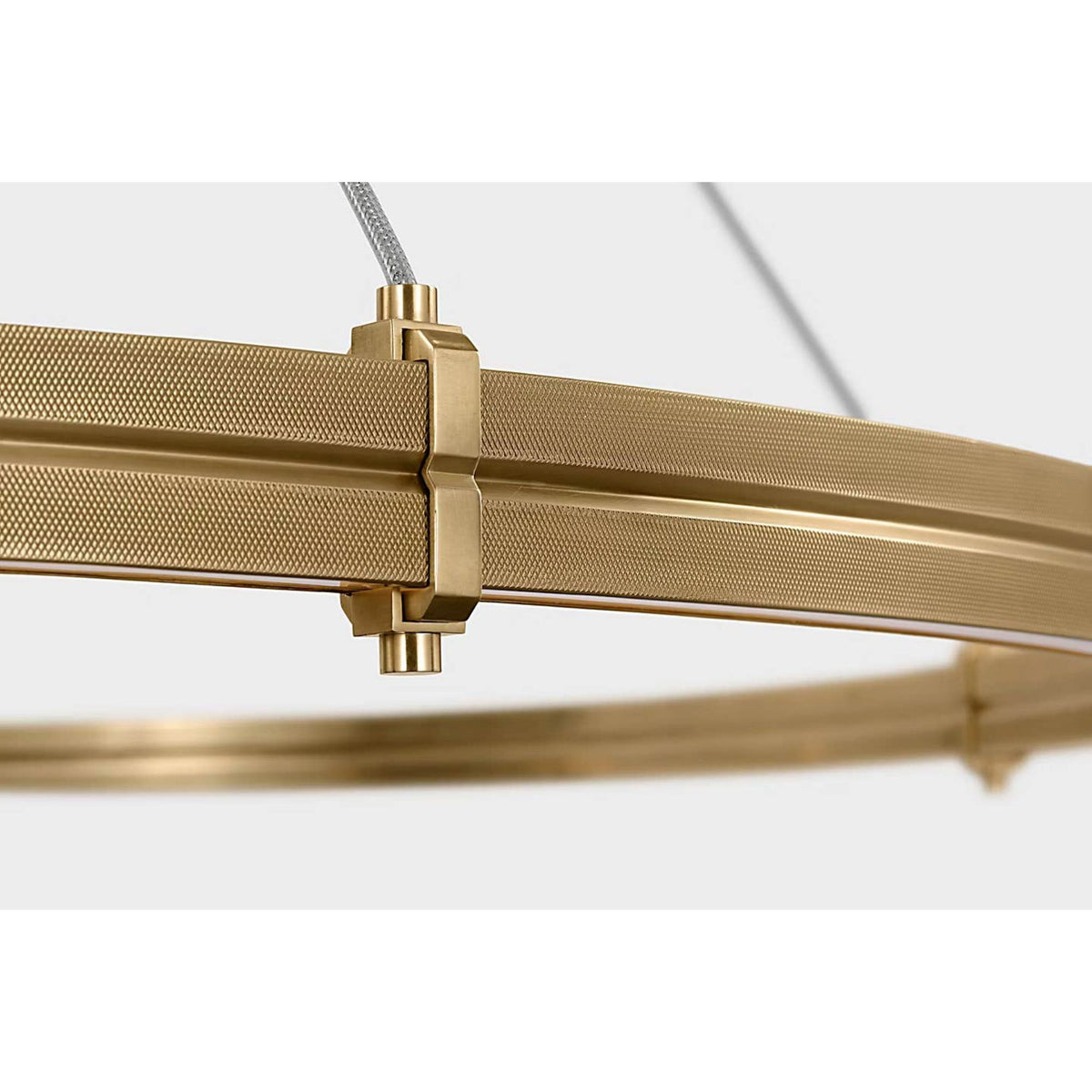 Ralph Lauren Paxton 60" Ring Chandelier in Natural Brass W60"