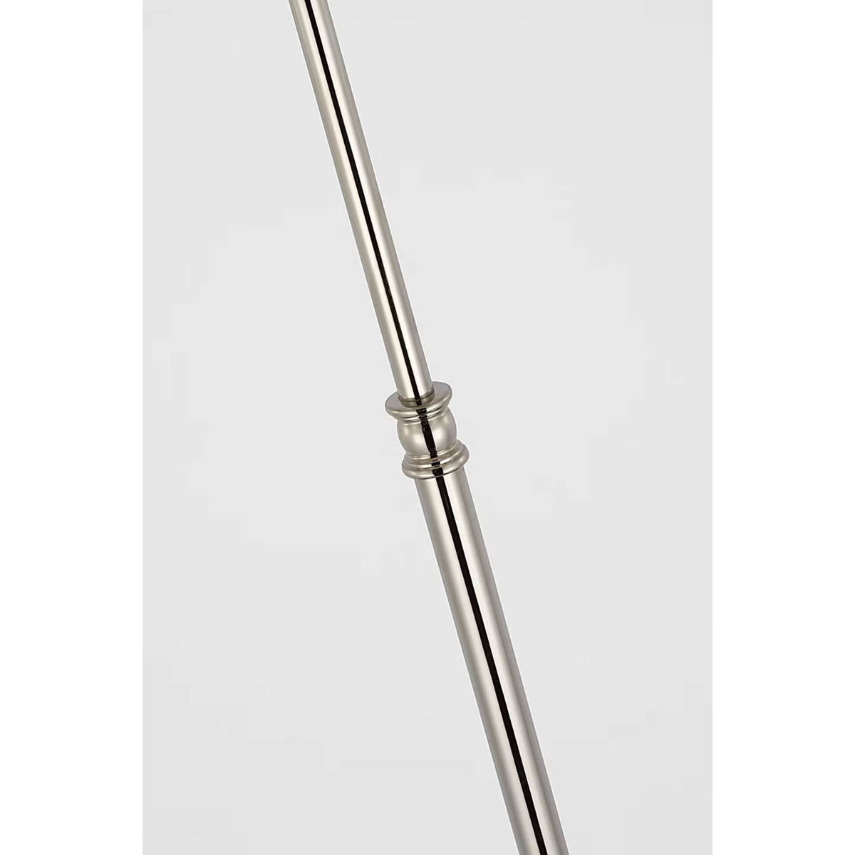 Suzanne Kasler Wyatt 52" Floor Lamp in Polished Nickel with Linen Shade W13" x H52.25"
