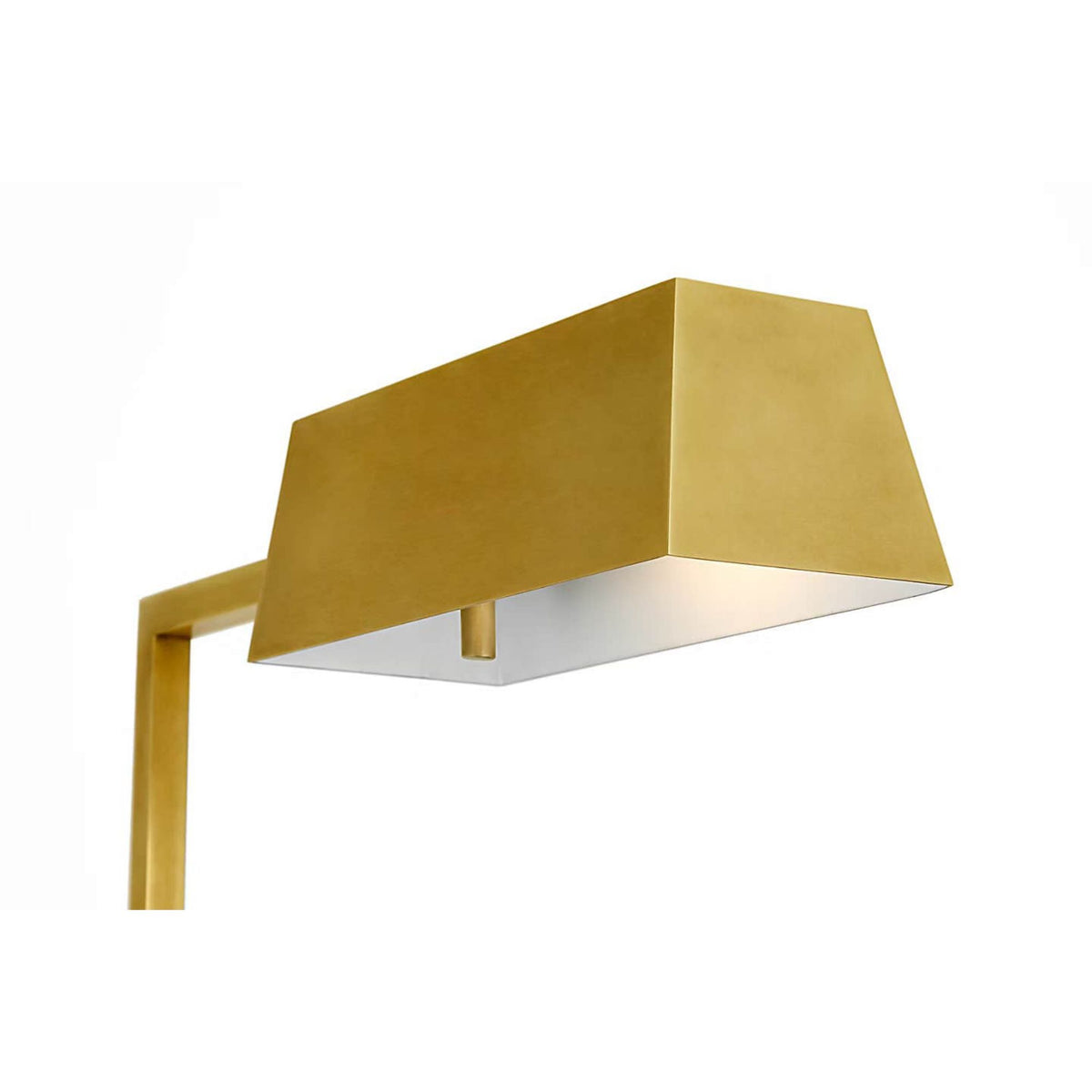 Suzanne Kasler Adley Adjustable Pharmacy Floor Lamp in Hand-Rubbed Antique Brass W6.5" x H34" - 45" x E16.5"