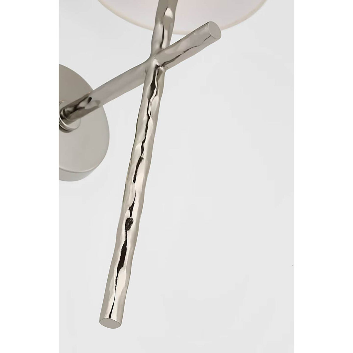 Suzanne Kasler Collette 23" Tail Sconce in Polished Nickel with Linen Shade W8" x H23" x E9.75"