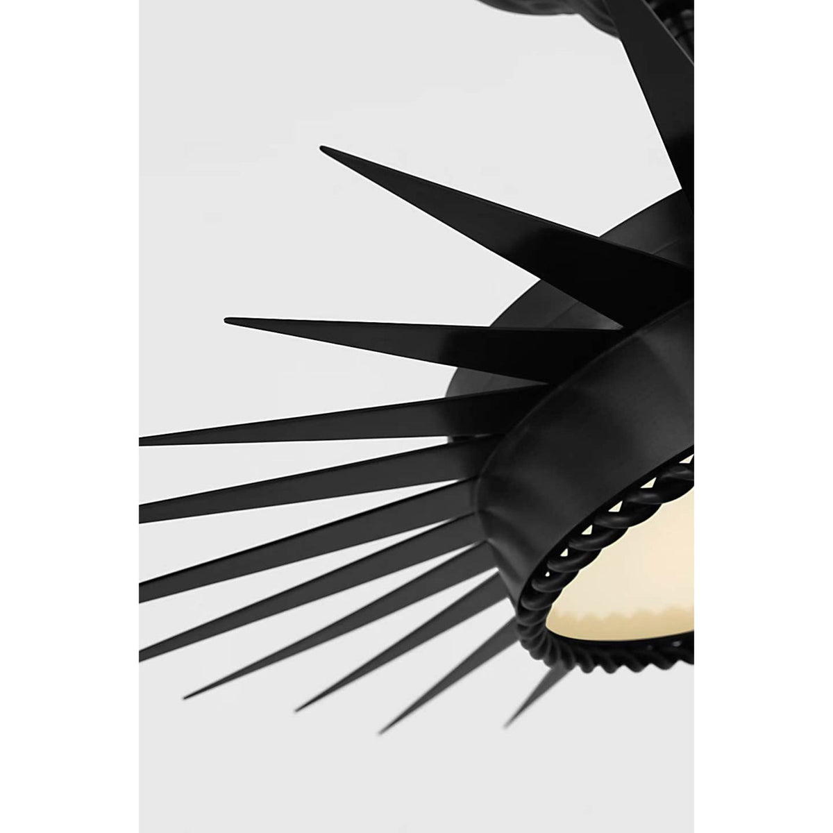 Suzanne Kasler Soleil 28" Semi-Flush Mount in Bronze with White Glass W26.25" x H10.25"