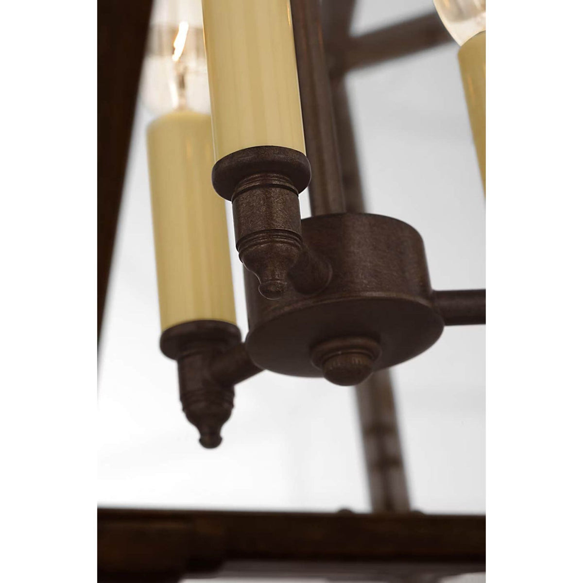 Suzanne Kasler Morris Medium Lantern in Antique Zinc with Clear Glass W19.75" x H26"