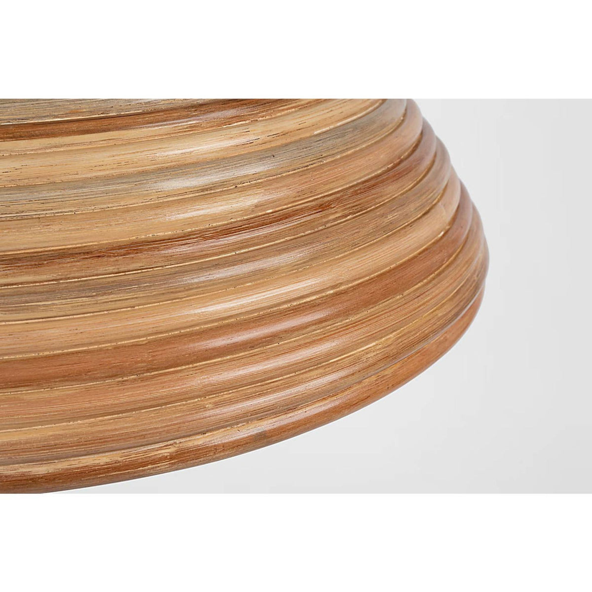 Suzanne Kasler Emerson 23" Pendant in Hand-Rubbed Antique Brass with Natural Rattan Shade W22.75" x H11.75"