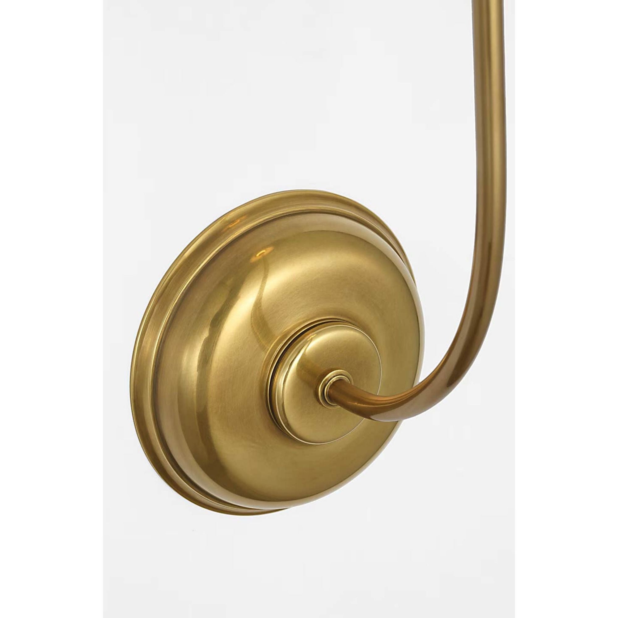 Thomas O'Brien Vendome 26" Single Sconce in Hand-Rubbed Antique Brass with Linen Shade W5.5" x H25.75" x E8.25"