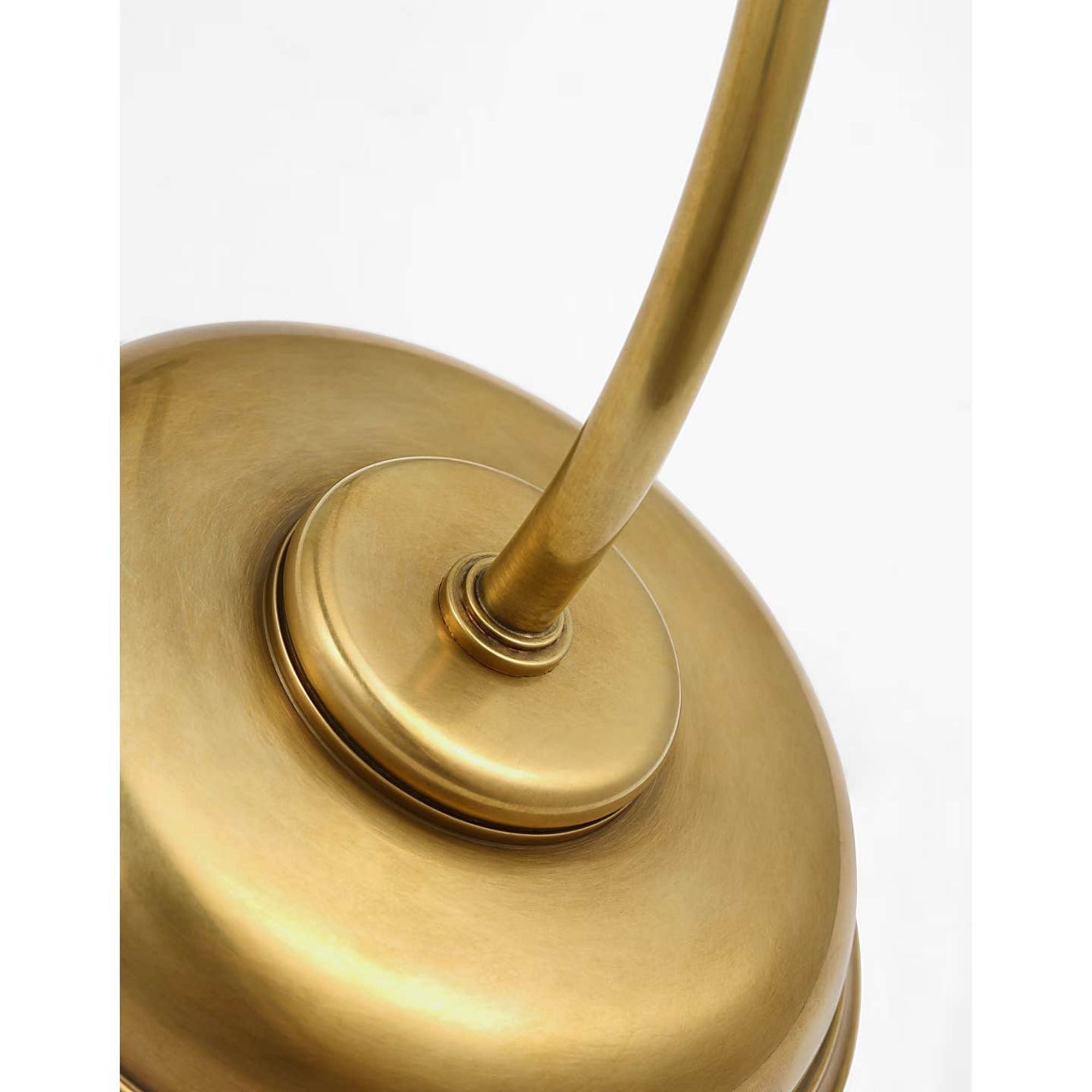 Thomas O'Brien Vendome 26" Single Cordless Sconce in Hand-Rubbed Antique Brass with Linen Shade W5.5" x H26.25" x E8.25"