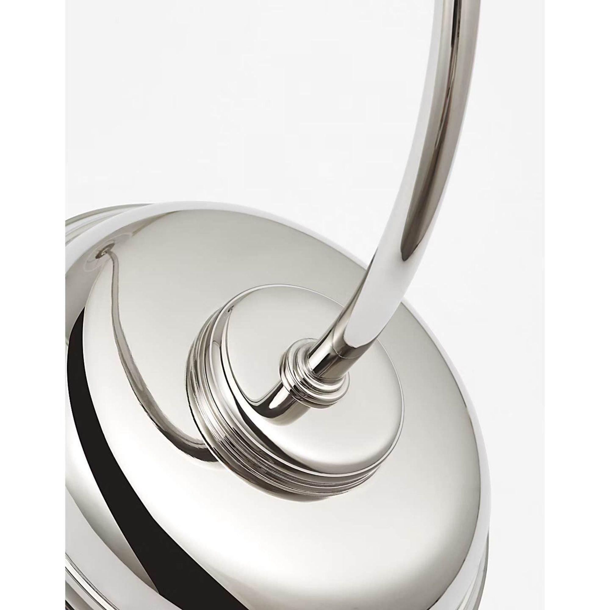 Thomas O'Brien Vendome 26" Single Cordless Sconce in Polished Nickel with Linen Shade W5.5" x H26.25" x E8.25"