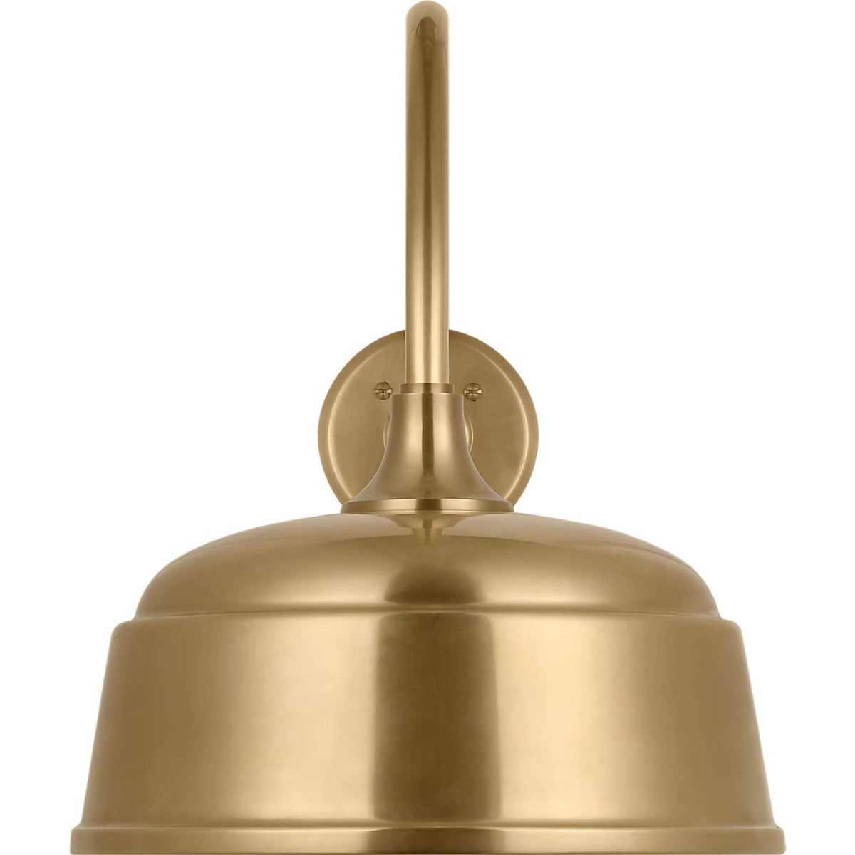 Thomas O'Brien Academy 23" Flynn Barn Light in Hand-Rubbed Antique Brass with 12.5" Rockhouse Shade W12.5" x H16.5" x E28.75"