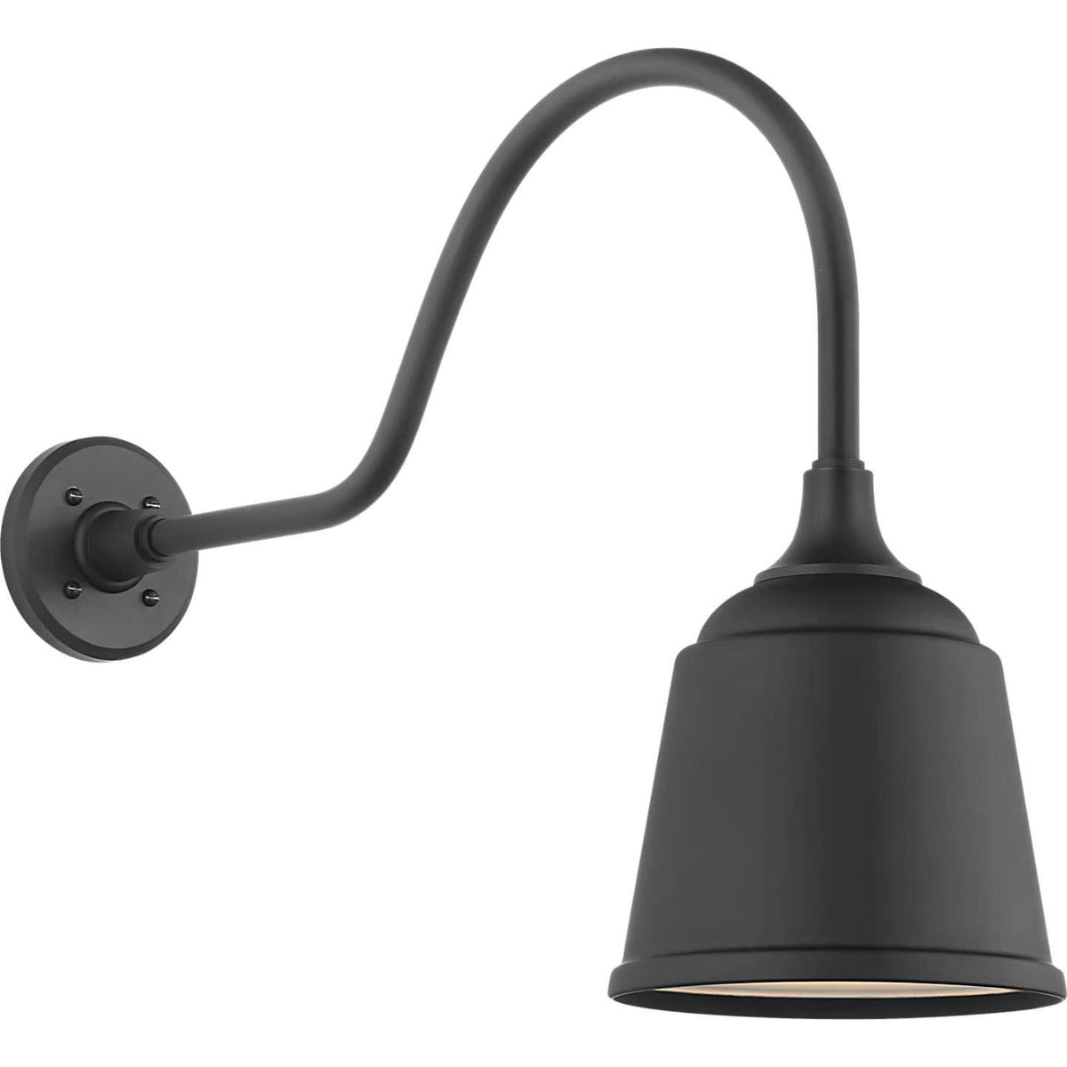 Thomas O'Brien Academy 23" Flynn Barn Light in Matte Black with 8" Rockhouse Shade W8" x H18" x E26.5"