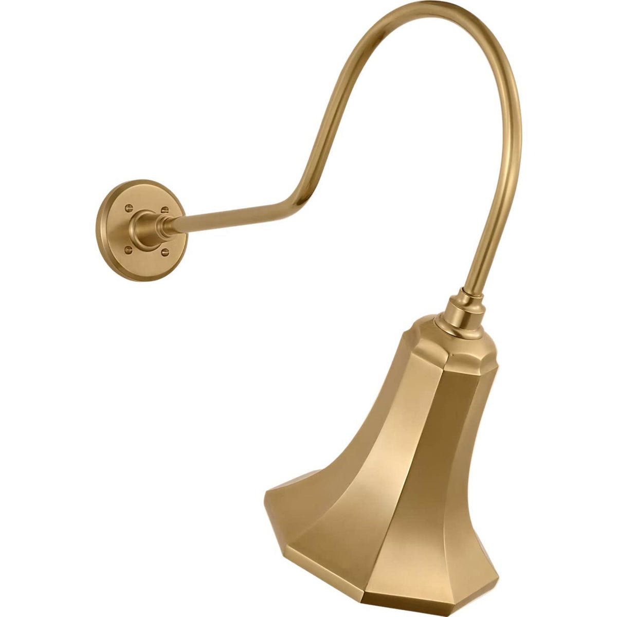 Thomas O'Brien Academy 26" Angled Flynn Barn Light in Hand-Rubbed Antique Brass with 9.25" Savannah Shade W9.25" x H24.25" x E26"