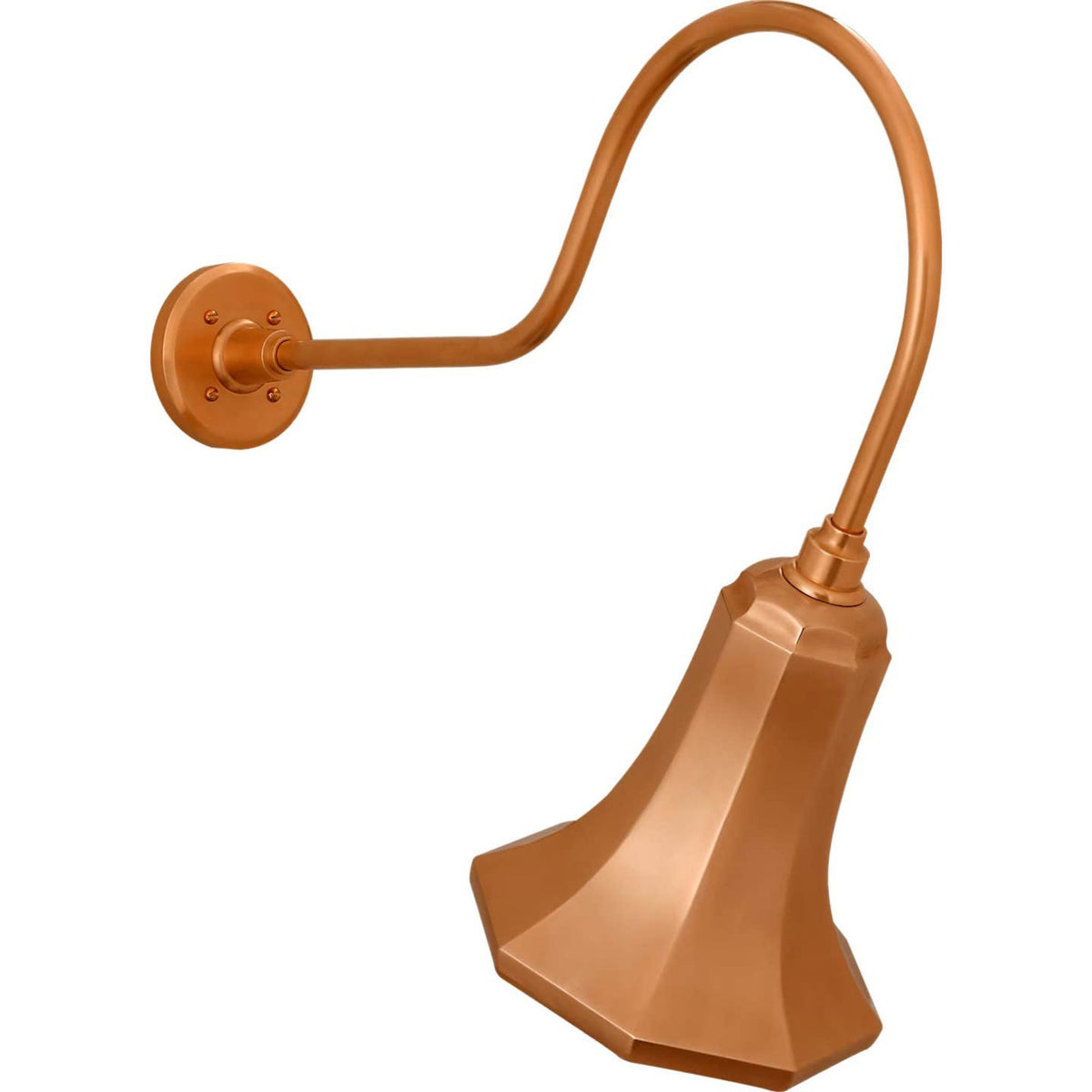 Thomas O'Brien Academy 26" Angled Flynn Barn Light in Soft Copper with 9.25" Savannah Shade W9.25" x H24.25" x E26"