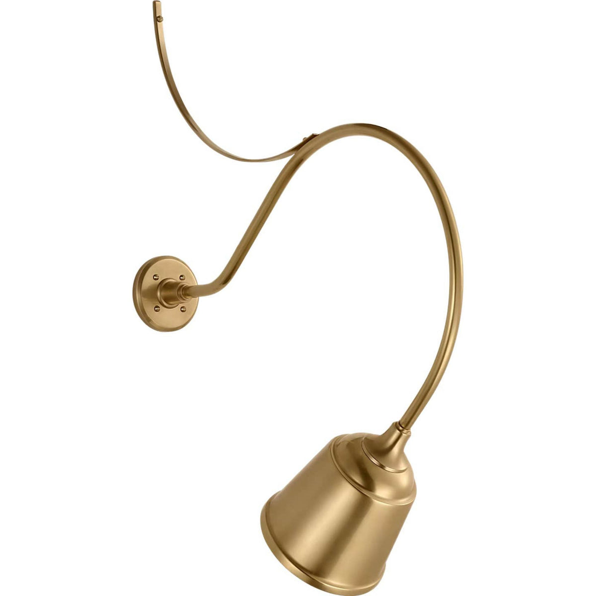 Thomas O'Brien Academy 26.5" Anchored Larrabee Barn Light in Hand-Rubbed Antique Brass with 8" Rockhouse Shade W8" x H35.75" x E26.5"