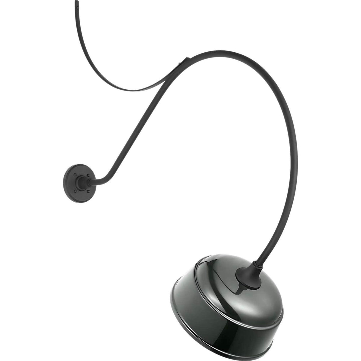 Thomas O'Brien Academy 36" Anchored Larrabee Barn Light in Matte Black with 12.5" Green Rockhouse Shade W12.5" x H43" x E36"