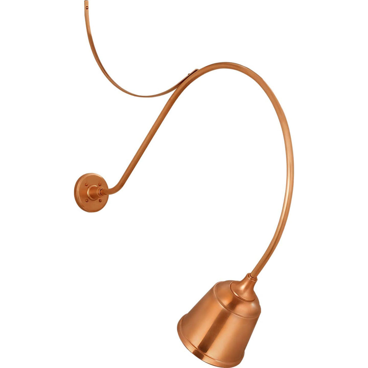 Thomas O'Brien Academy 36" Anchored Larrabee Barn Light in Soft Copper with 8" Rockhouse Shade W8" x H42.25" x E36"