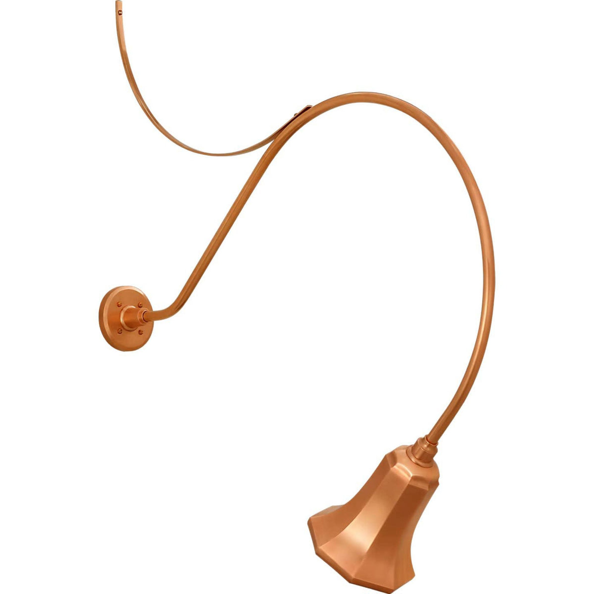 Thomas O'Brien Academy 36" Anchored Larrabee Barn Light in Soft Copper with 7.5" Savannah Shade W7.5" x H42.25" x E36"