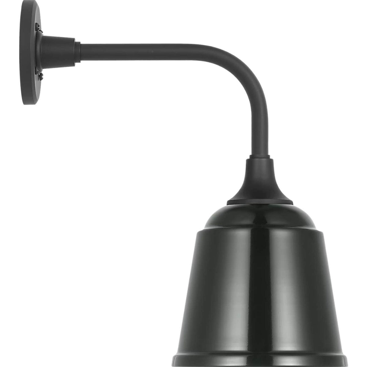 Thomas O'Brien Academy 11" Rex Barn Light in Matte Black with 8" Green Rockhouse Shade W8" x H16.5" x E14.5"