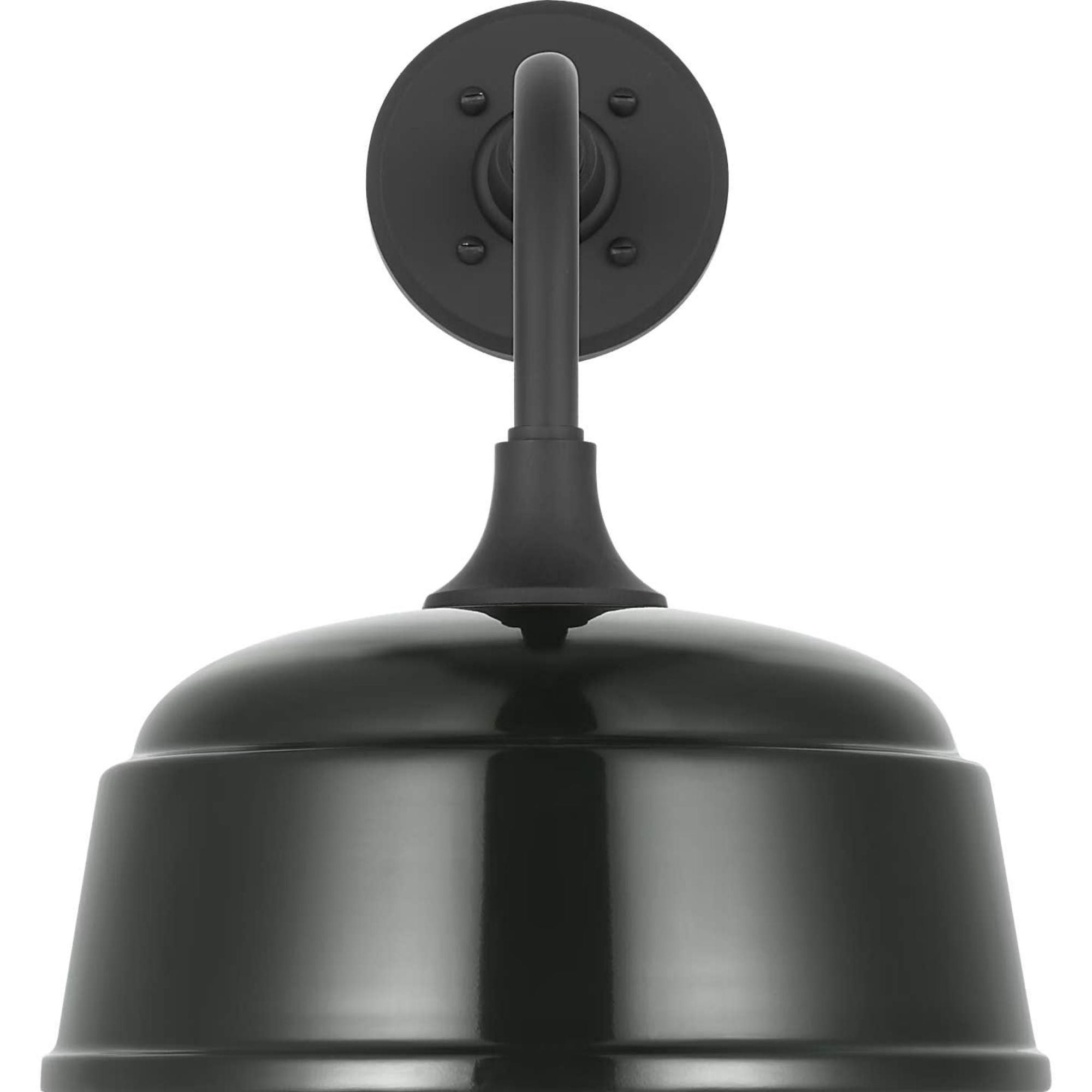 Thomas O'Brien Academy 11" Rex Barn Light in Matte Black with 12.5" Green Rockhouse Shade W12.5" x H15.25" x E16.75"