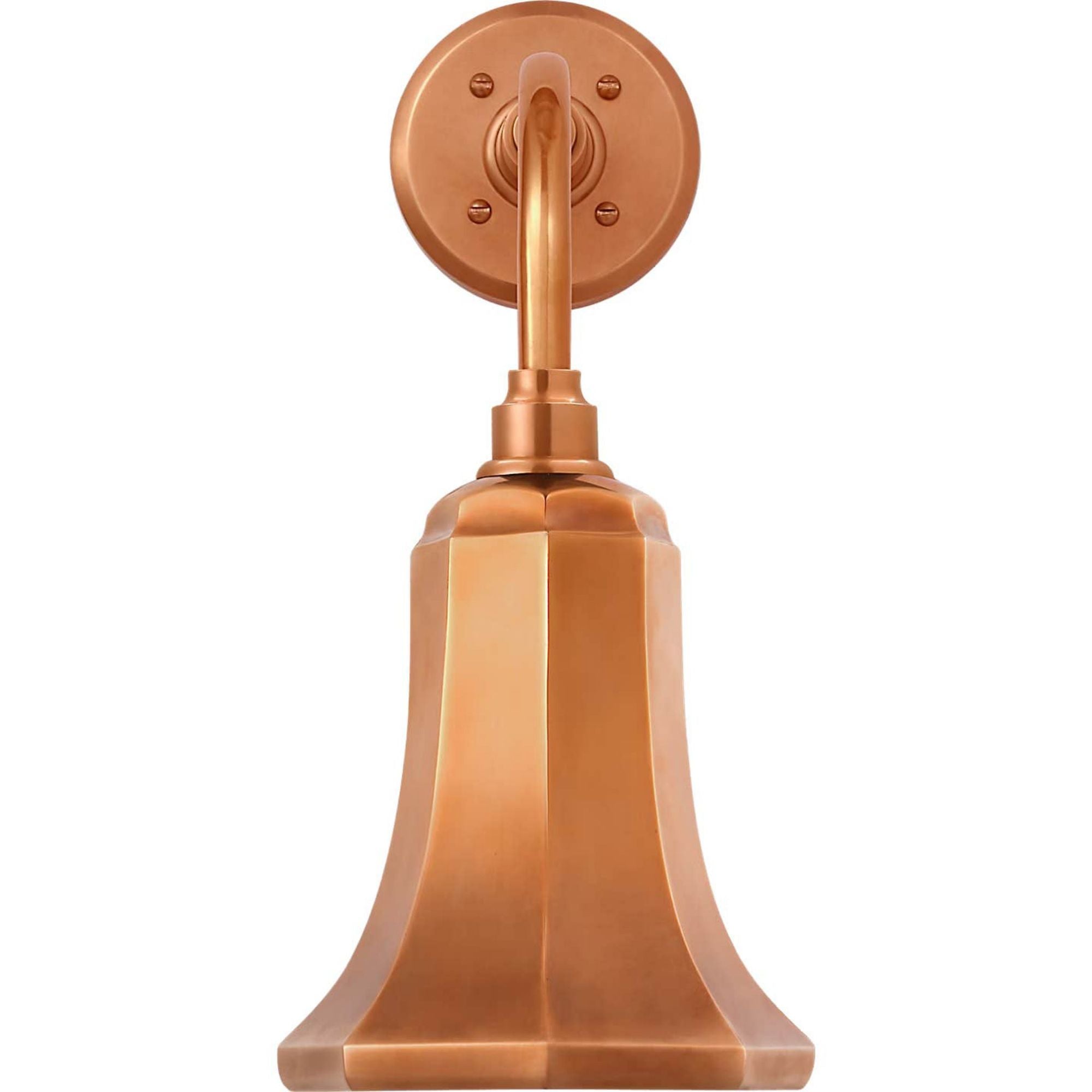Thomas O'Brien Academy 11" Rex Barn Light in Soft Copper with 7.5" Soft Copper Savannah Shade W7.5" x H17" x E14.25"