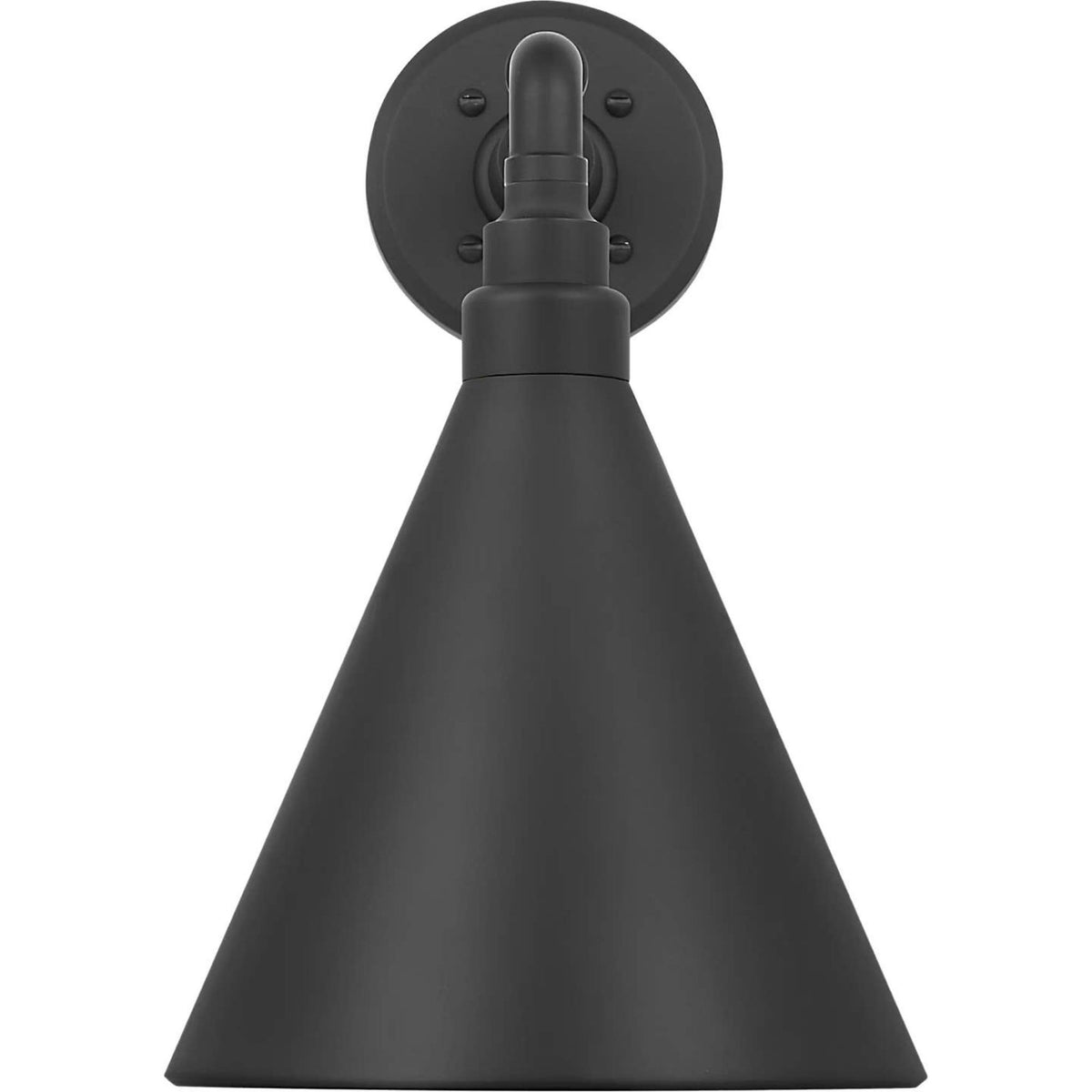 Thomas O'Brien Academy 11" Mack Barn Light in Matte Black with 9" Matte Black Conical Savannah Shade W9" x H14.75" x E14.75"