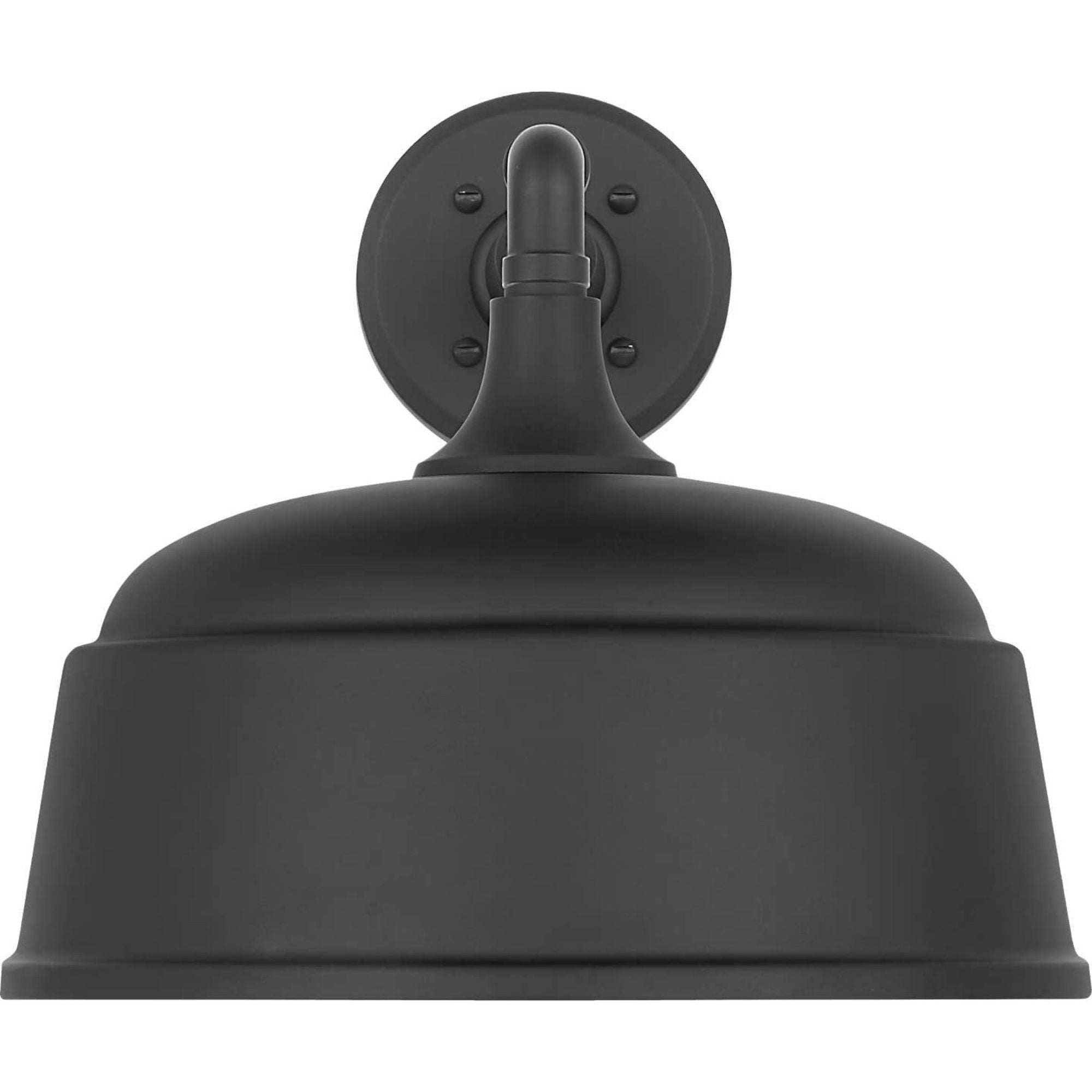 Thomas O'Brien Academy 11" Mack Barn Light in Matte Black with 12.5" Matte Black Rockhouse Shade W12.5" x H12" x E16.5"