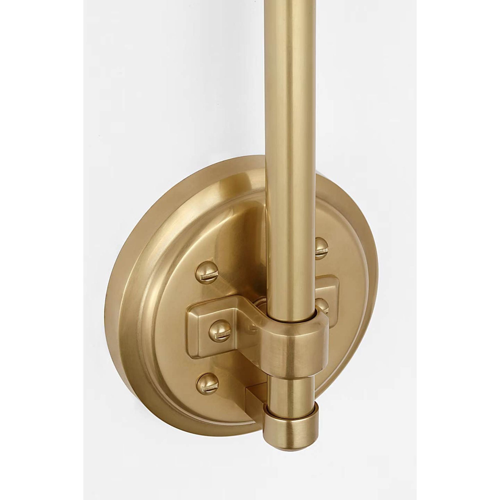 Thomas O'Brien Academy 11" Arched Mack Barn Light in Hand-Rubbed Antique Brass with 12.5" Hand-Rubbed Antique Brass Rockhouse Shade W12.5" x H15" x E16.75"