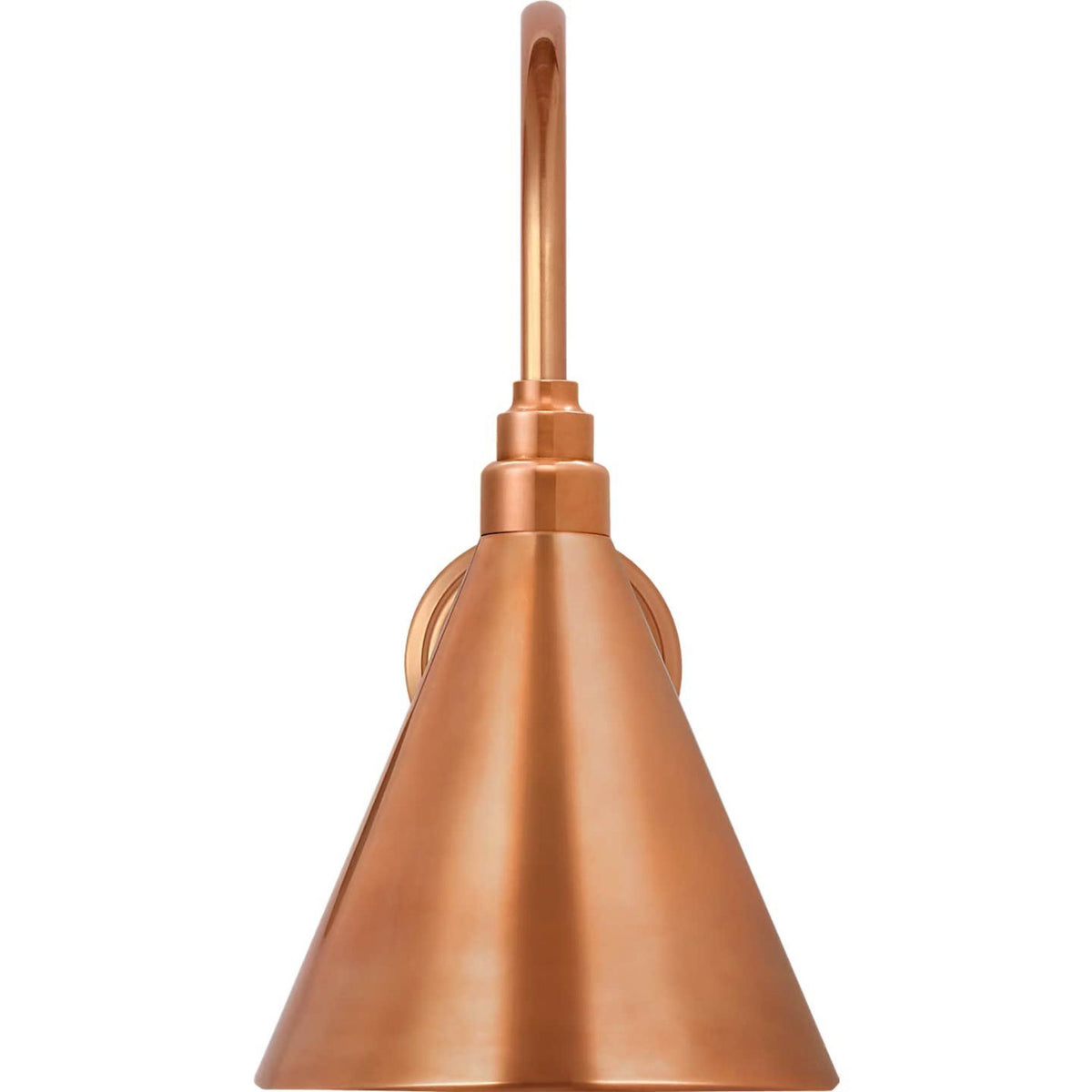 Thomas O'Brien Academy 11" Arched Mack Barn Light in Soft Copper with 9" Soft Copper Conical Savannah Shade W9" x H17.5" x E15"