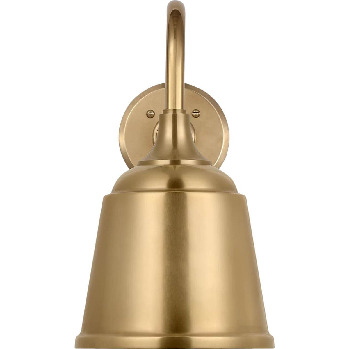 Thomas O'Brien Academy 11" Flynn Barn Light in Hand-Rubbed Antique Brass with 8" Hand-Rubbed Antique Brass Rockhouse Shade W8" x H14.25" x E14.5"