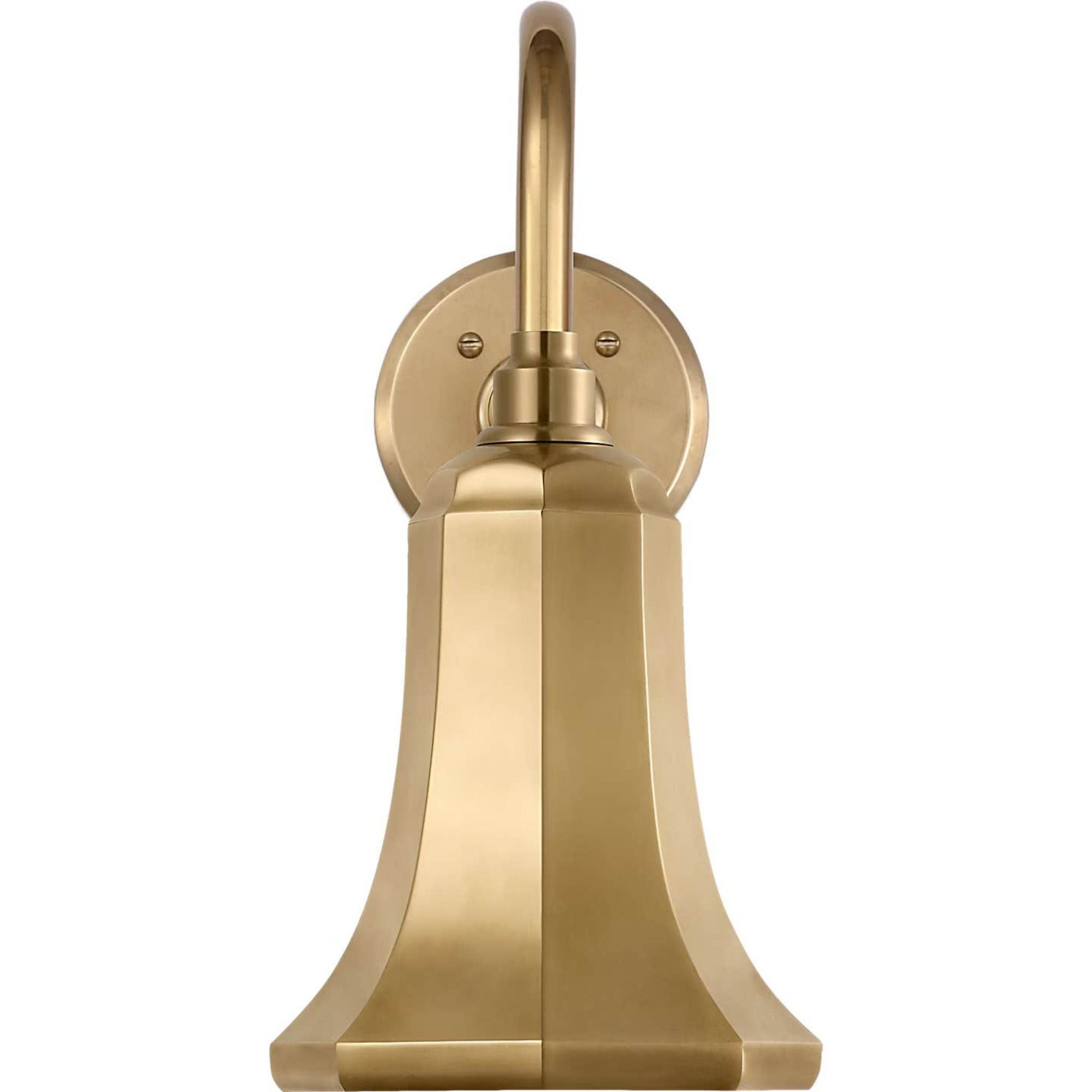 Thomas O'Brien Academy 11" Flynn Barn Light in Hand-Rubbed Antique Brass with 7.5" Hand-Rubbed Antique Brass Savannah Shade W7.5" x H14.75" x E14.25"