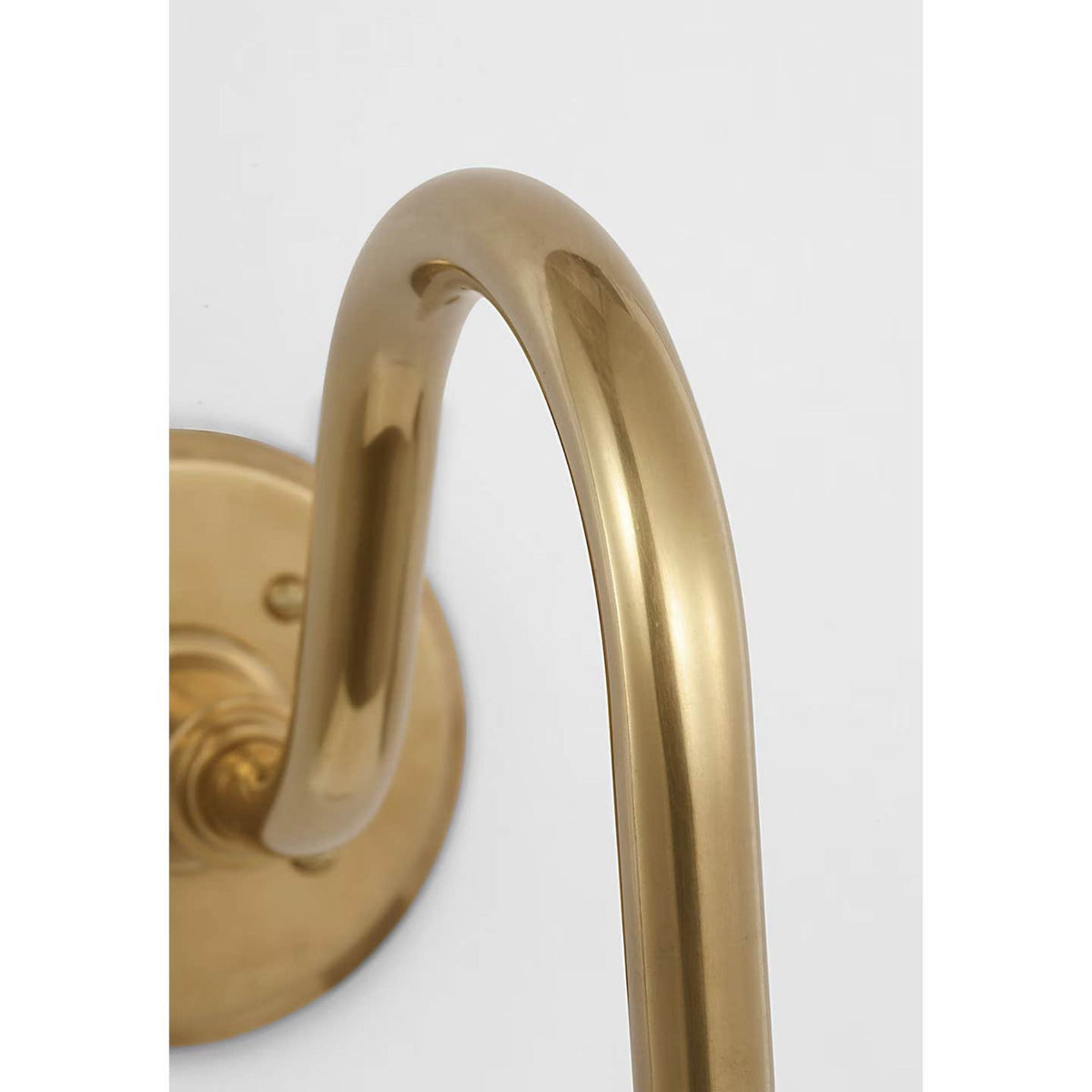 Thomas O'Brien Academy 11" Flynn Barn Light in Hand-Rubbed Antique Brass with 7.5" White Savannah Shade W7.5" x H14.75" x E14.25"