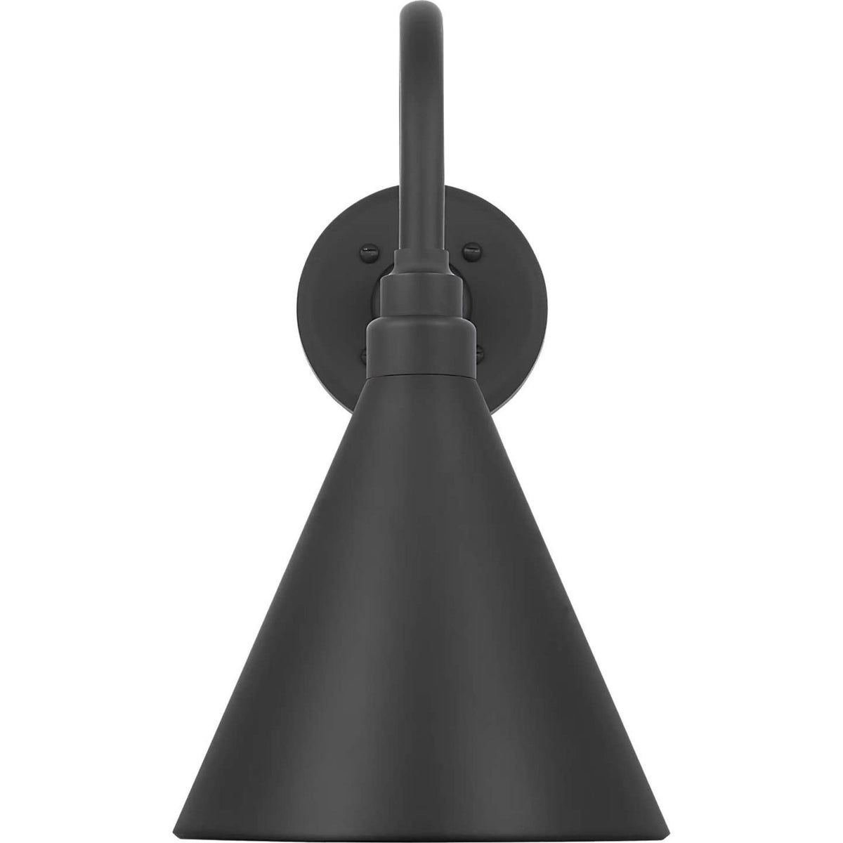 Thomas O'Brien Academy 11" Flynn Barn Light in Matte Black with 9" Matte Black Conical Savannah Shade W9" x H15.5" x E15"