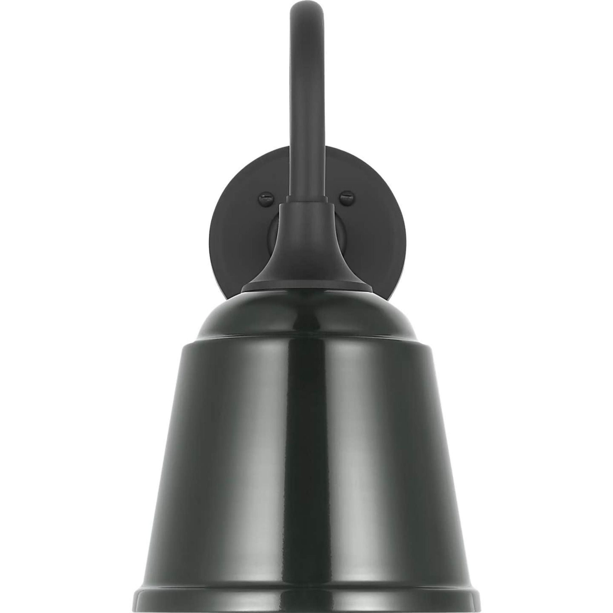 Thomas O'Brien Academy 11" Flynn Barn Light in Matte Black with 8" Green Rockhouse Shade W8" x H14.25" x E14.5"