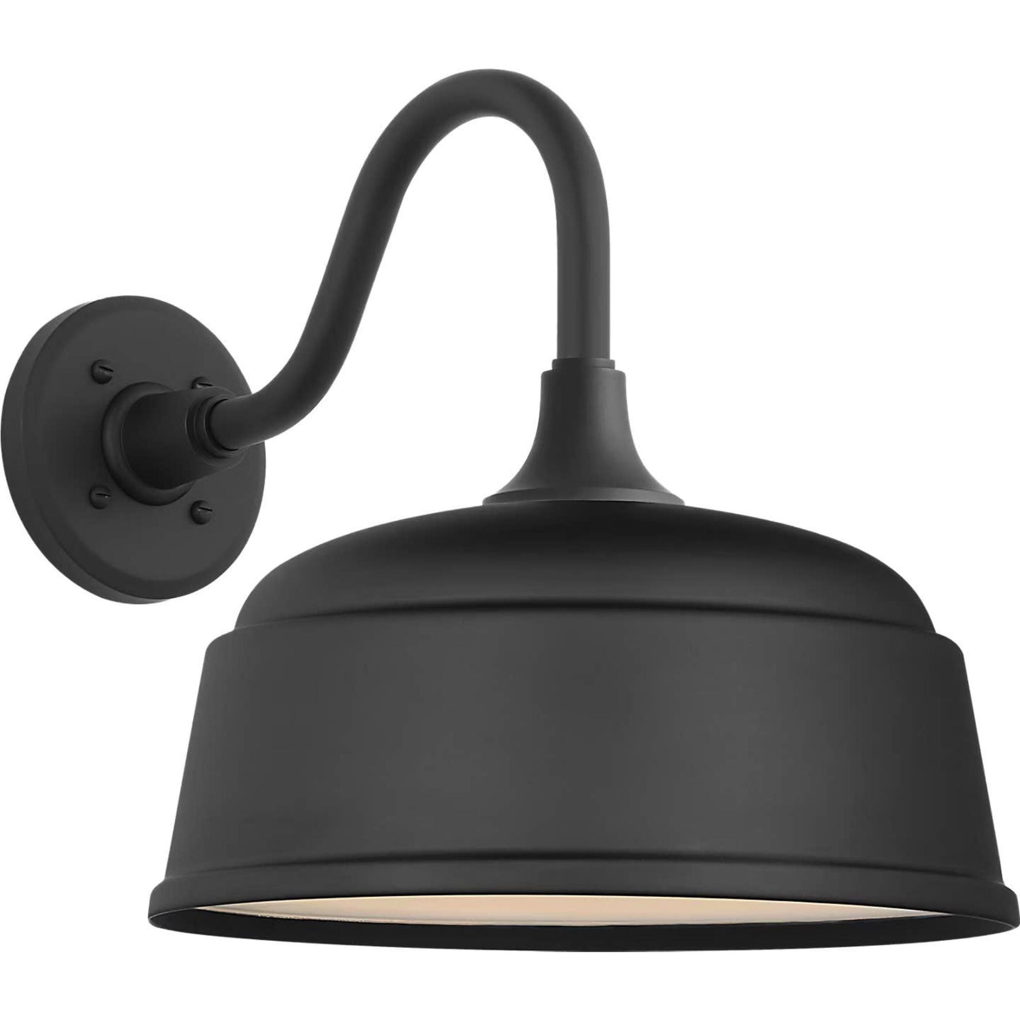 Thomas O'Brien Academy 11" Flynn Barn Light in Matte Black with 12.5" Matte Black Rockhouse Shade W12.5" x H13" x E16.75"