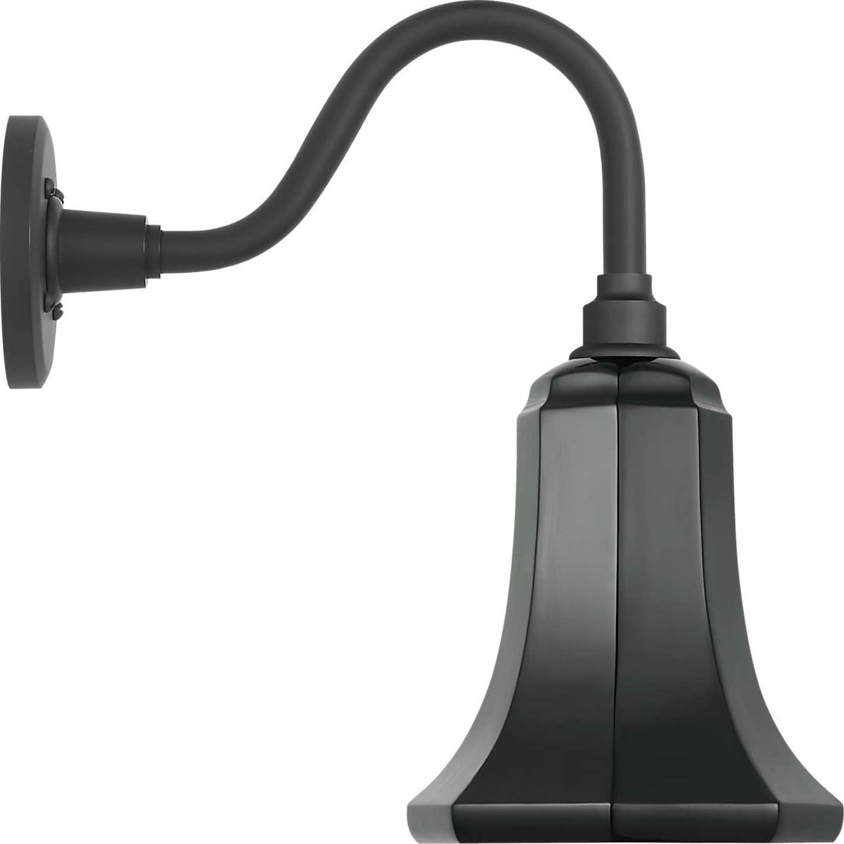 Thomas O'Brien Academy 11" Flynn Barn Light in Matte Black with 7.5" Green Savannah Shade W7.5" x H14.75" x E14.25"