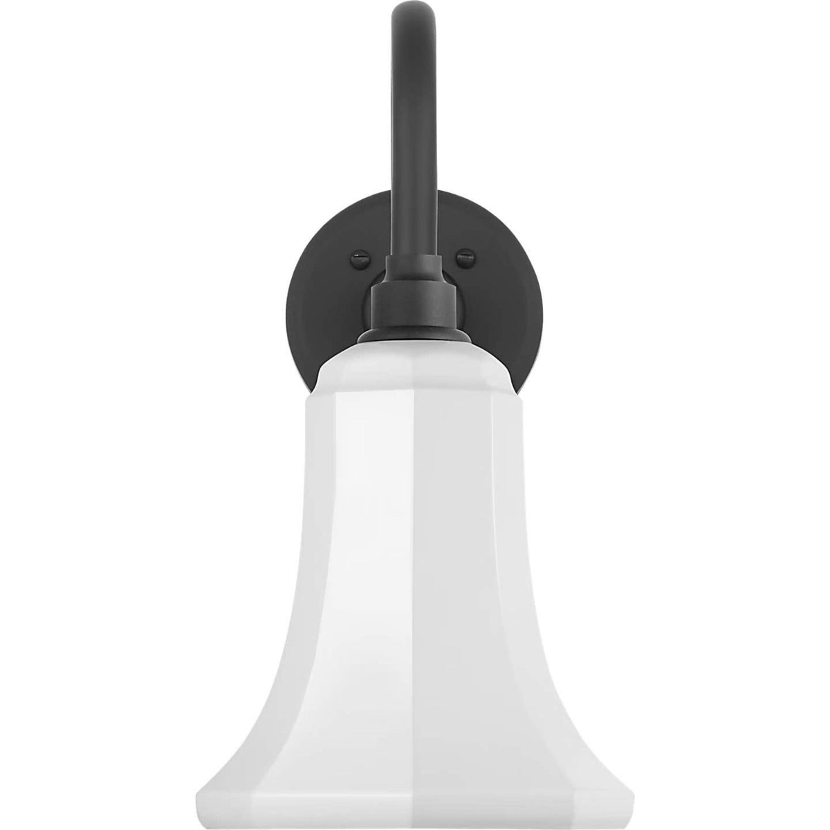 Thomas O'Brien Academy 11" Flynn Barn Light in Matte Black with 7.5" White Savannah Shade W7.5" x H14.75" x E14.25"