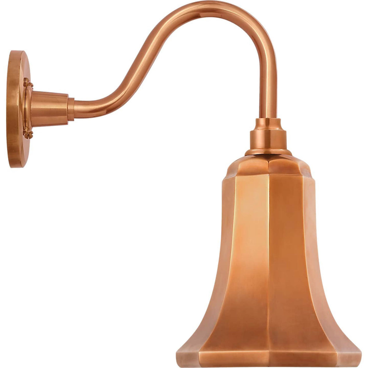 Thomas O'Brien Academy 11" Flynn Barn Light in Soft Copper with 7.5" Soft Copper Savannah Shade W7.5" x H14.75" x E14.25"