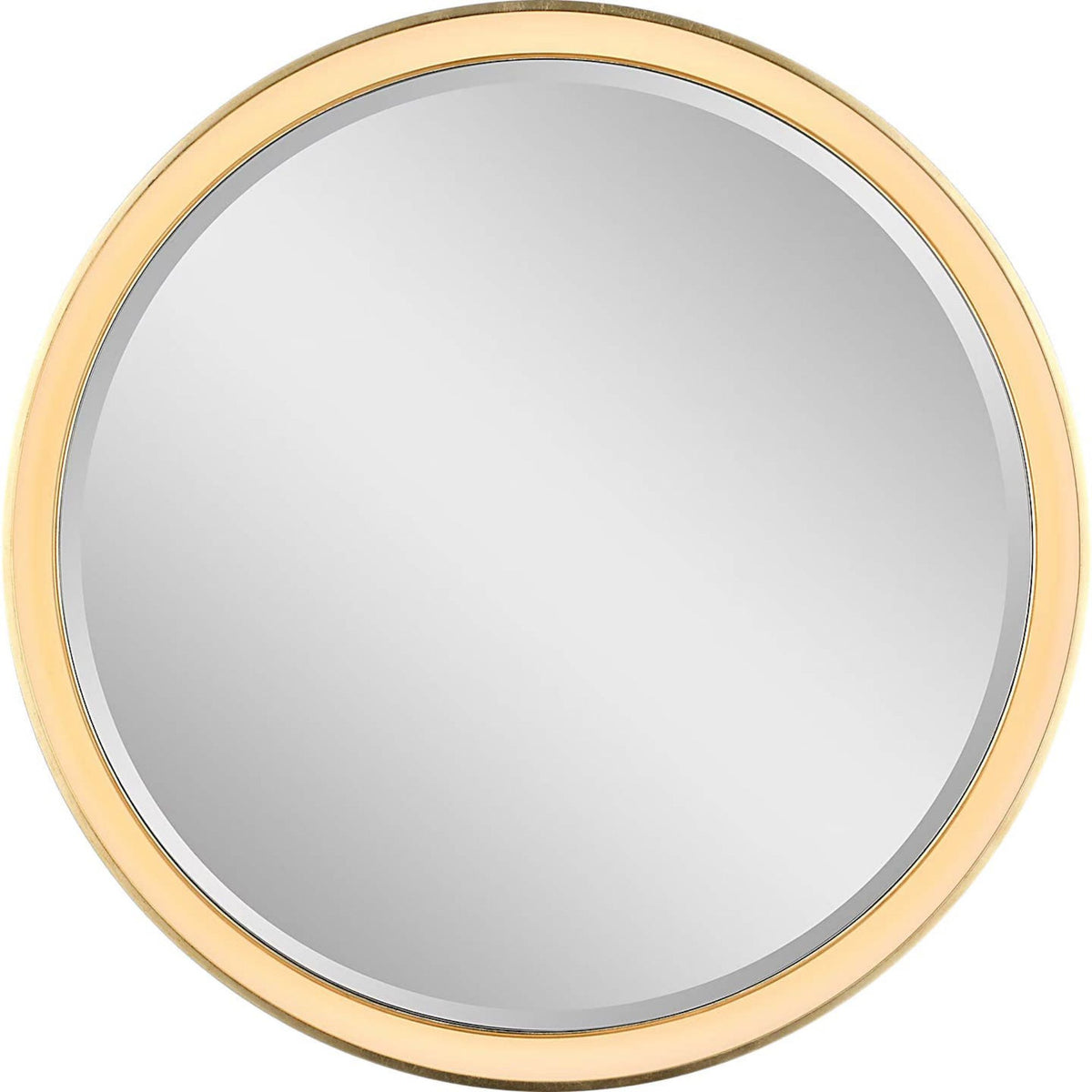 Thomas O'Brien Tricia 30" Illuminated Round Mirror in Modern Iron and Gild W30" x H30" x E3"