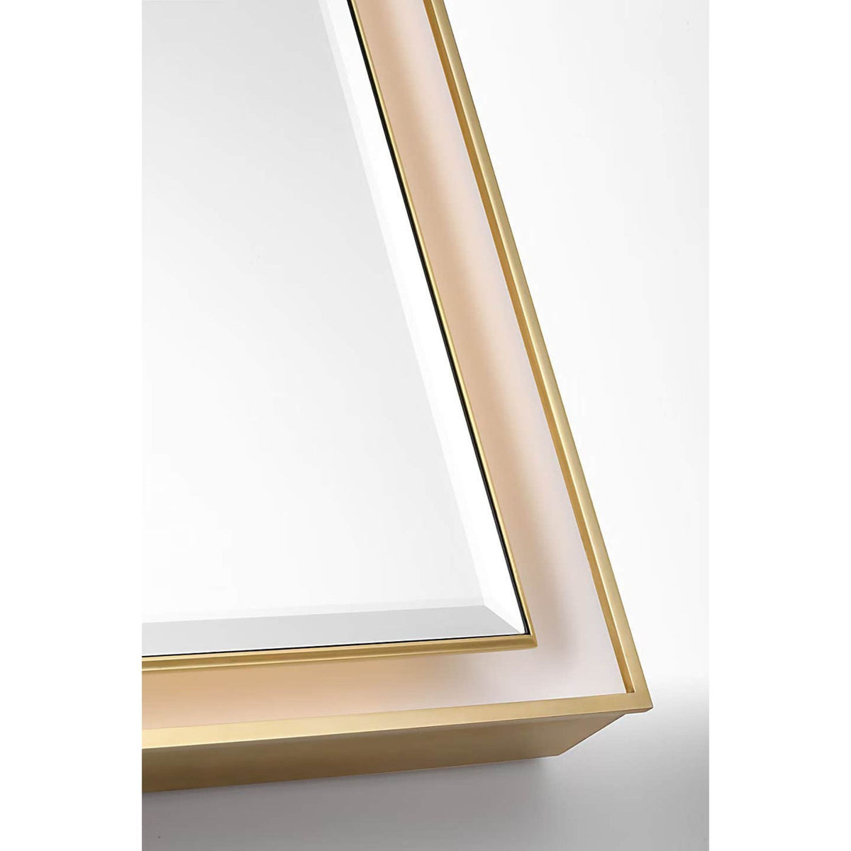Thomas O'Brien Tricia 24" Illuminated Rectangular Mirror in Hand-Rubbed Antique Brass W24" x H36" x E3"