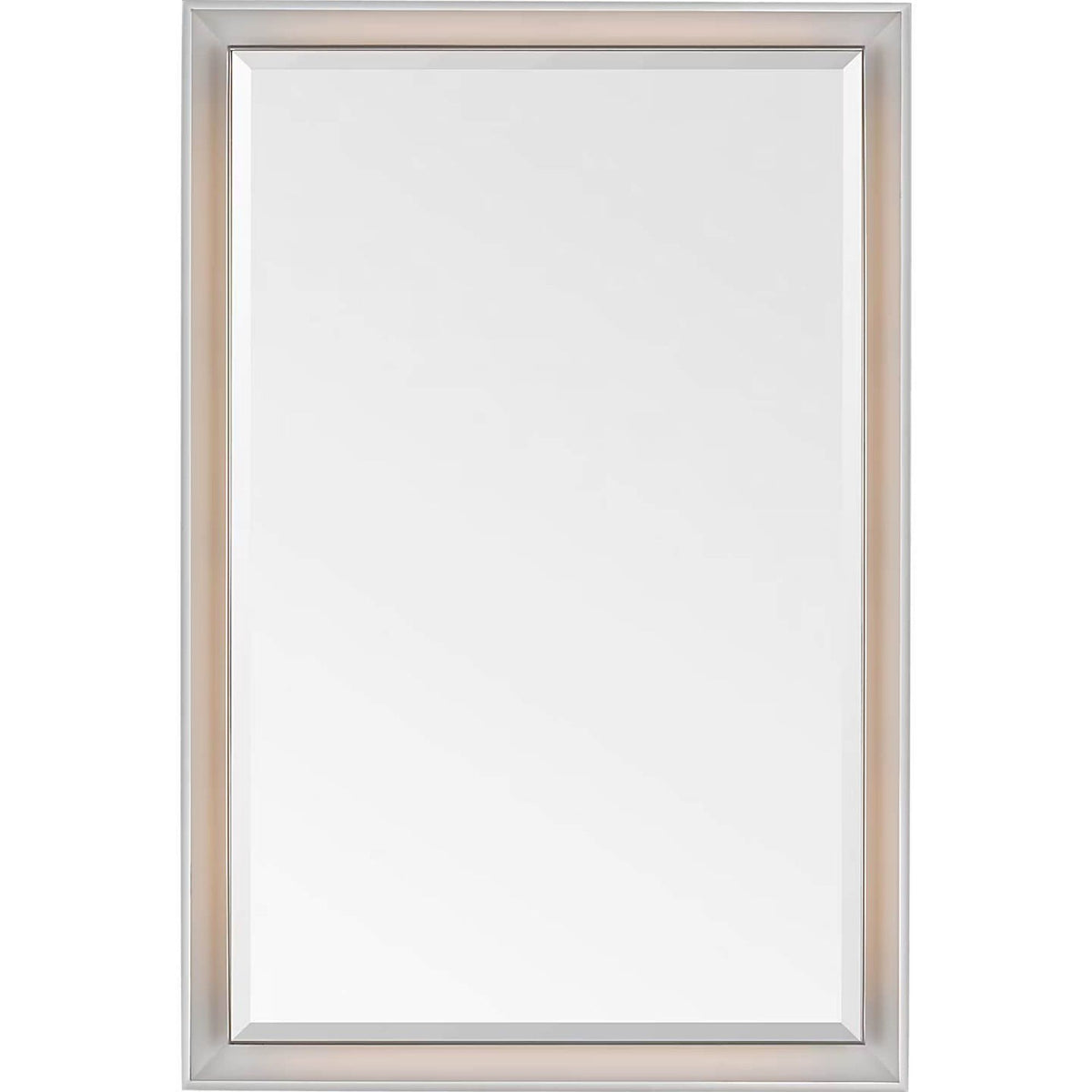 Thomas O'Brien Tricia 24" Illuminated Rectangular Mirror in Polished Nickel W24" x H36" x E3"