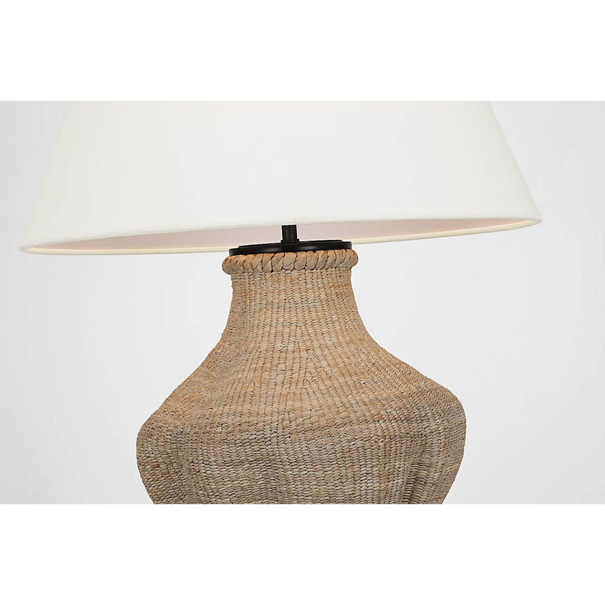 Thomas O'Brien Tahiti 25" Table Lamp in Ash with Linen Shade W17" x H24.75"