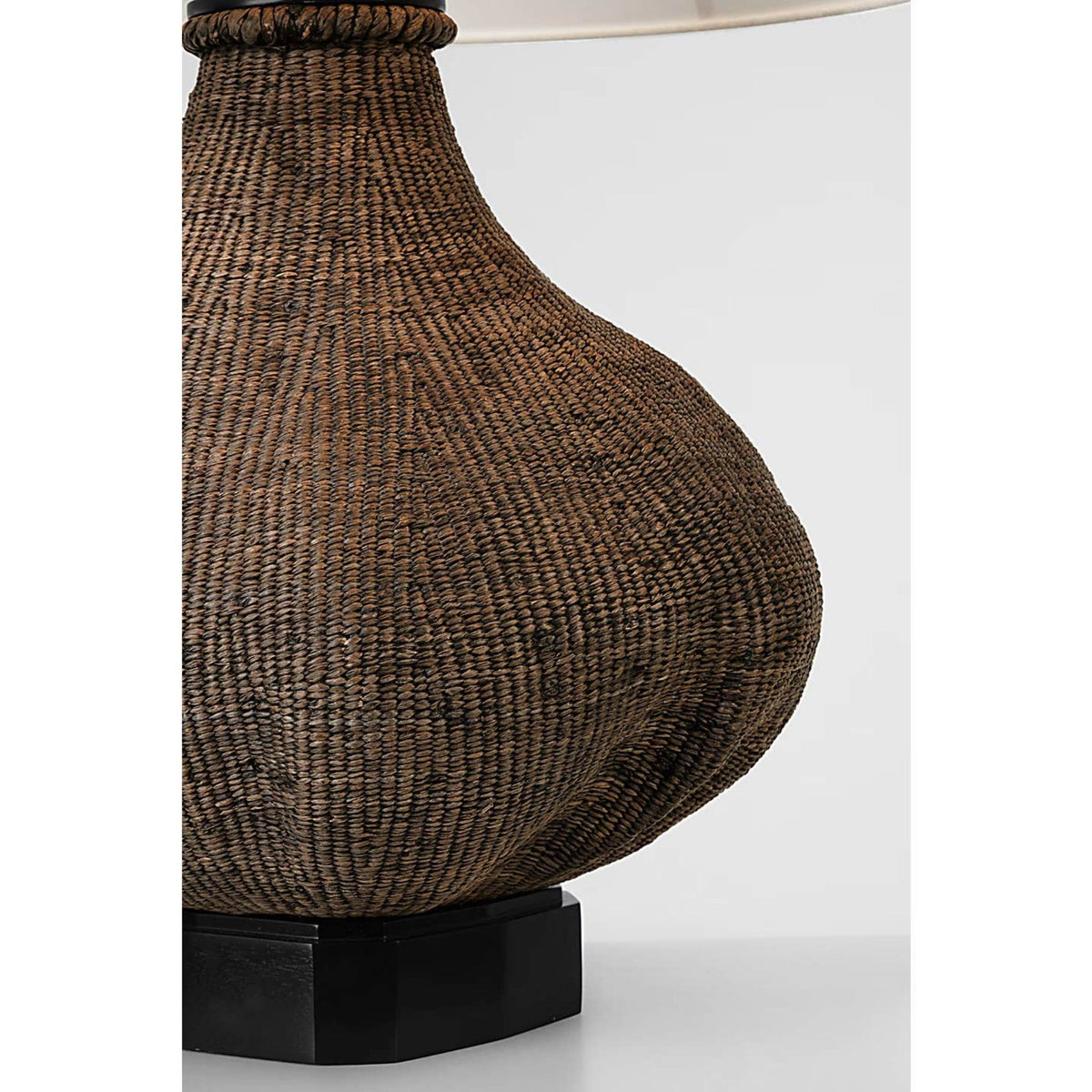Thomas O'Brien Tahiti 32" Table Lamp in Smoke with Linen Shade W22" x H31.75"