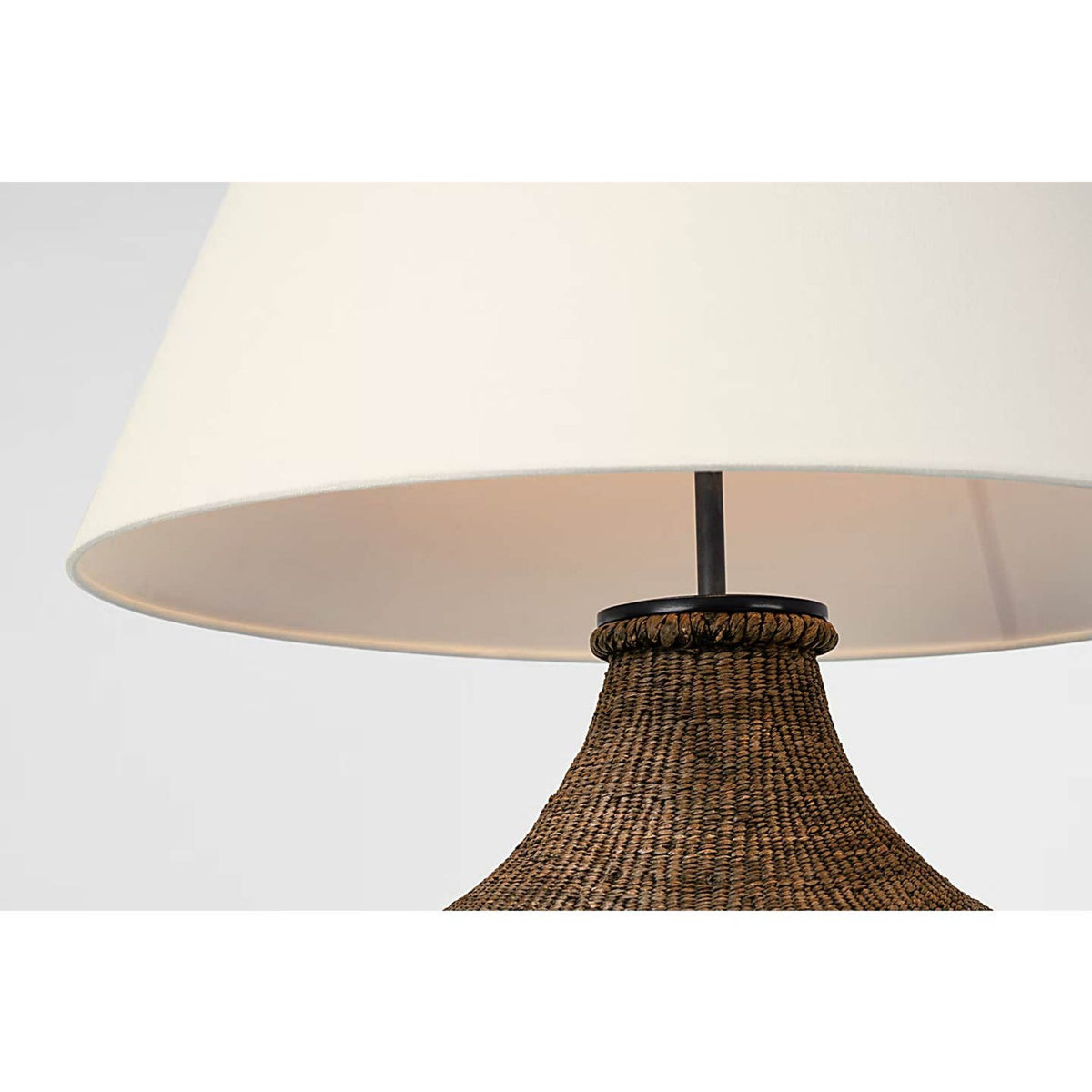 Thomas O'Brien Tahiti 32" Table Lamp in Smoke with Linen Shade W22" x H31.75"