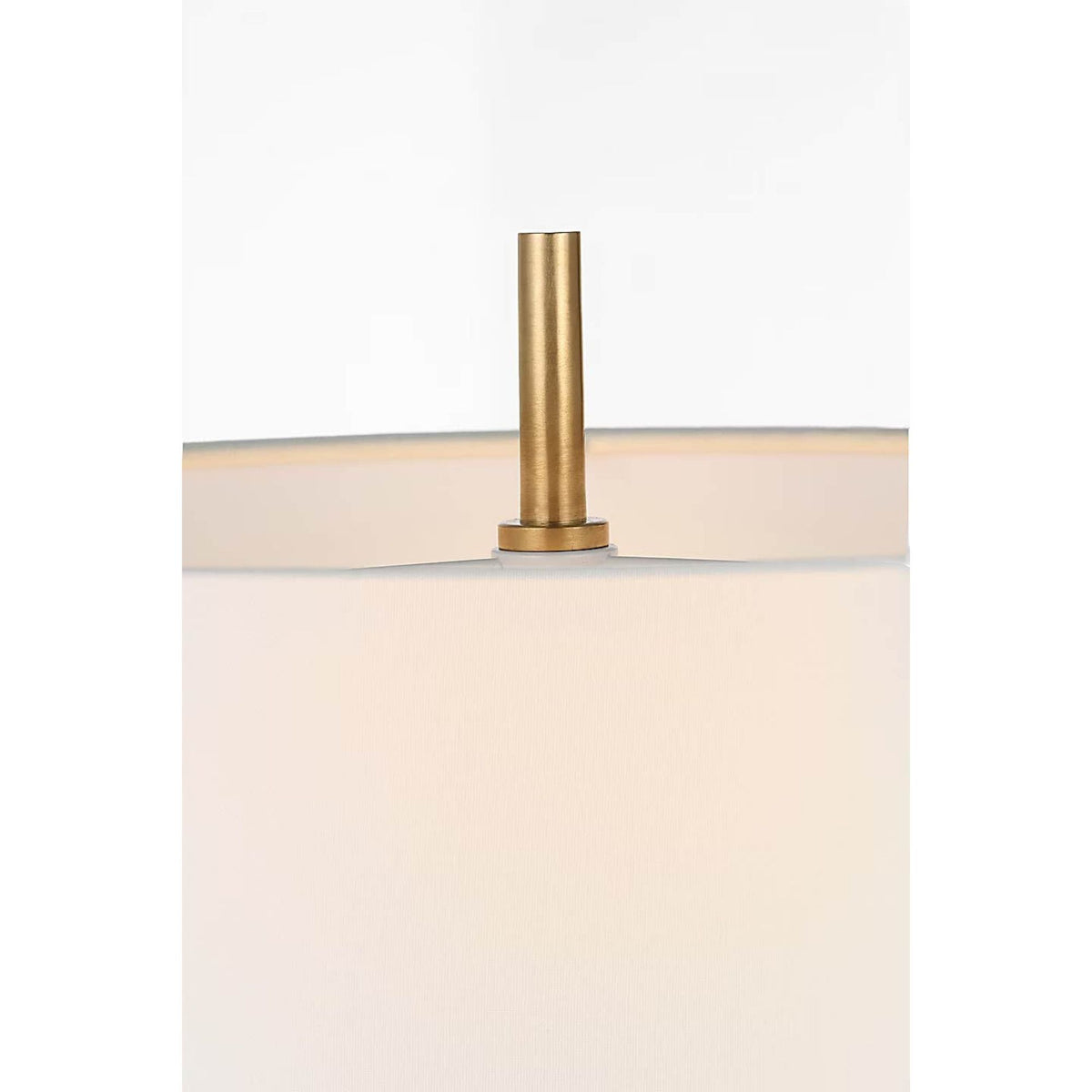 Thomas O'Brien Kefi 25" Table Lamp in Natural Travertine with Linen Shade W16" x H25.25"
