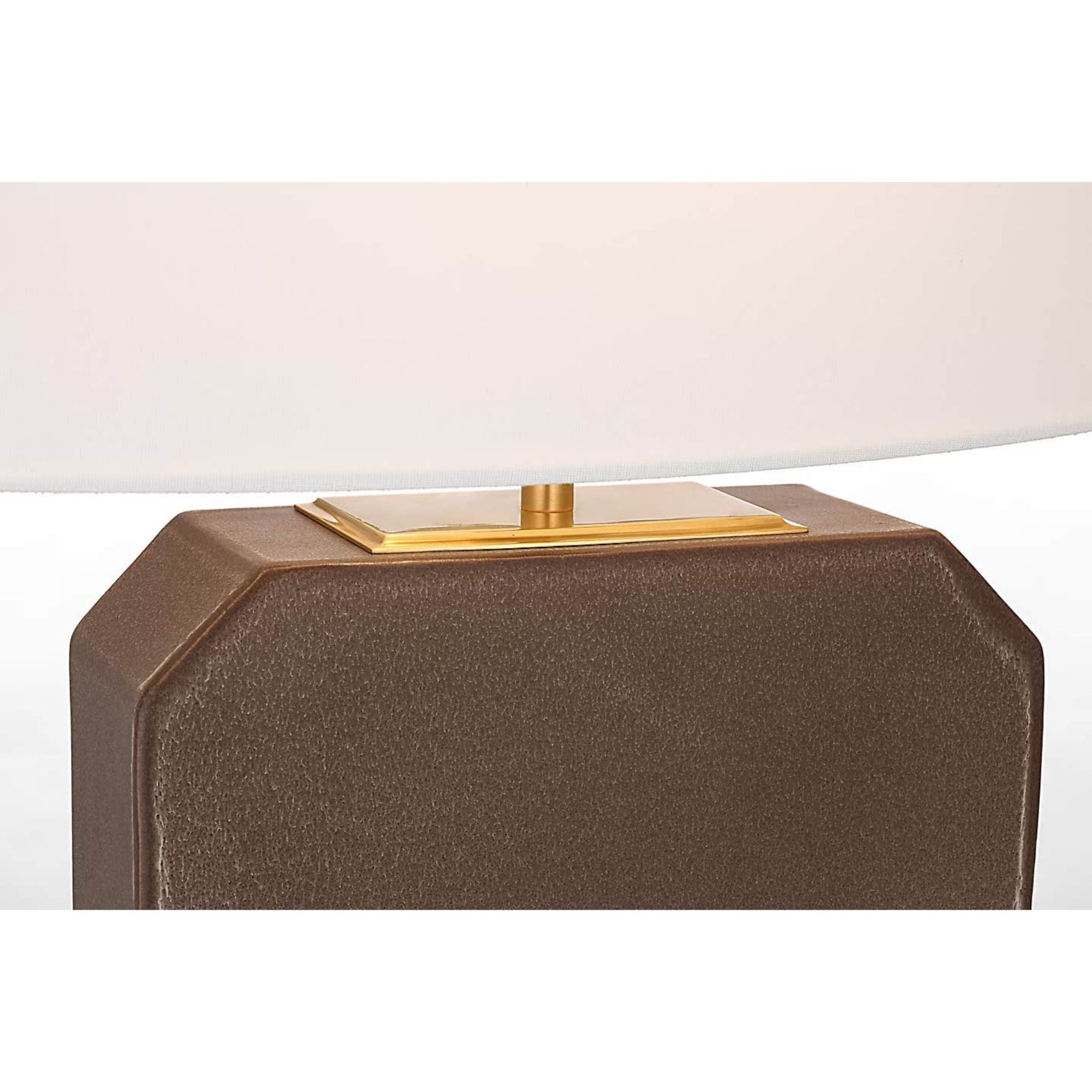 Thomas O'Brien Monique 26" Table Lamp in Positano Sand with Linen Shade W15.5" x H25.75"
