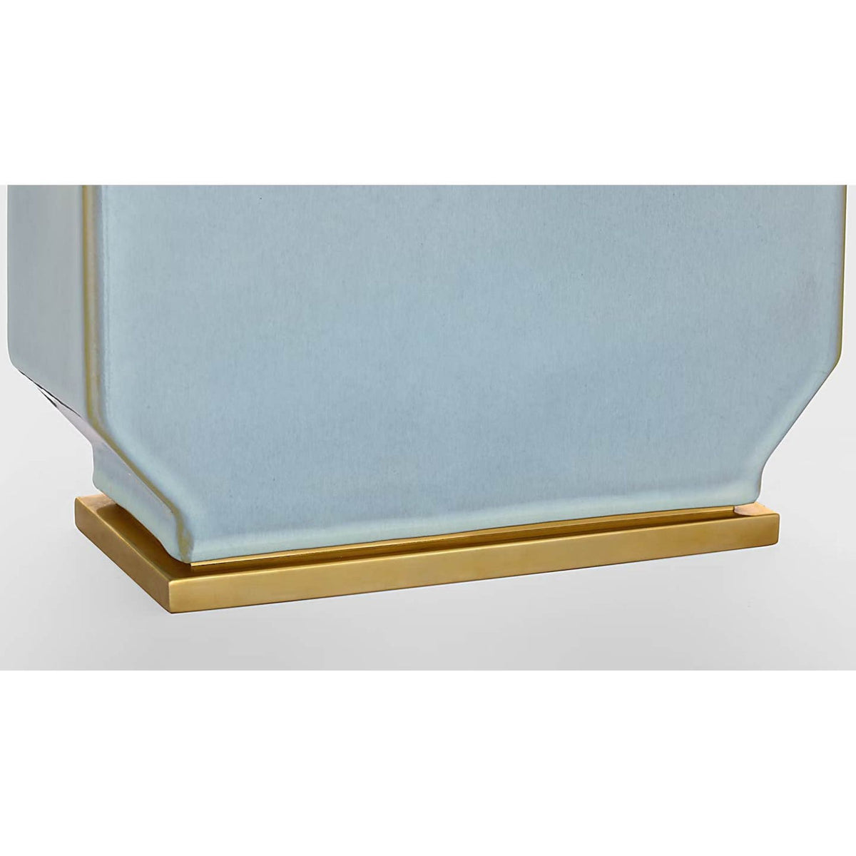 Thomas O'Brien Monique 26" Table Lamp in Silk Blue with Linen Shade W15.5" x H25.75"