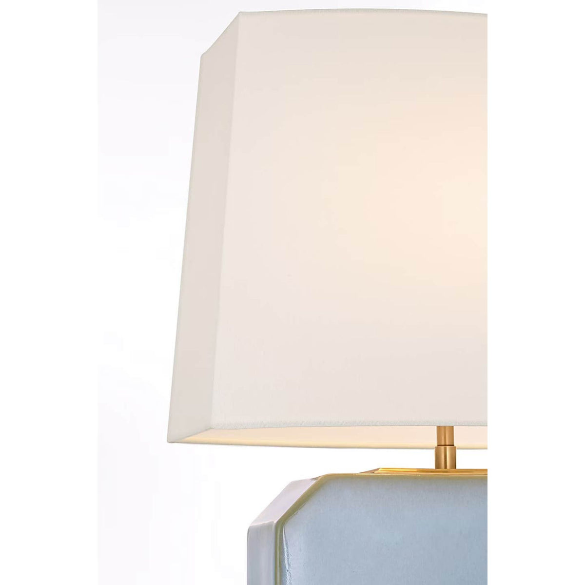 Thomas O'Brien Monique 26" Table Lamp in Silk Blue with Linen Shade W15.5" x H25.75"