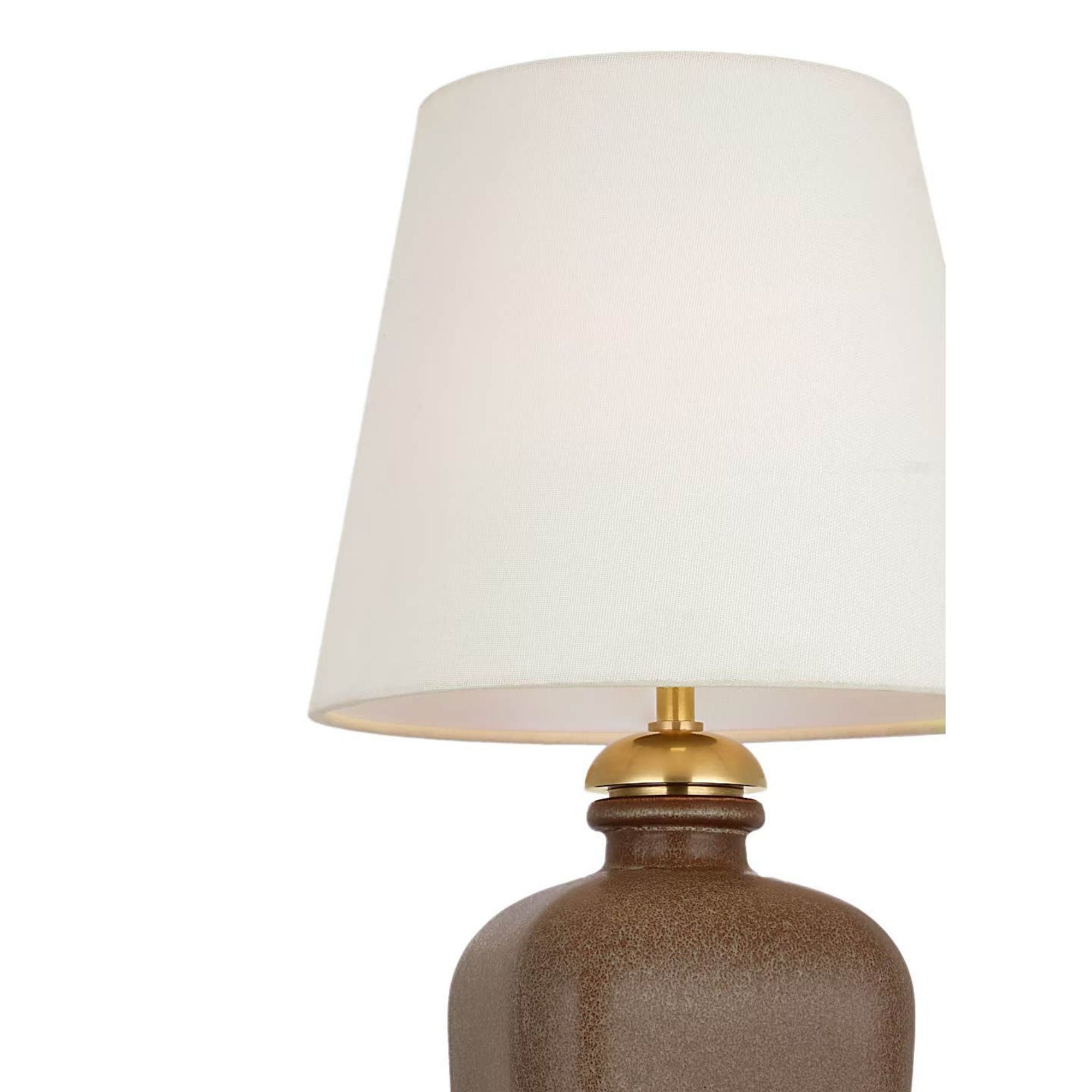 Thomas O'Brien Josy 17" Cordless Table Lamp in Positano Sand with Linen Shade W9.5" x H17"