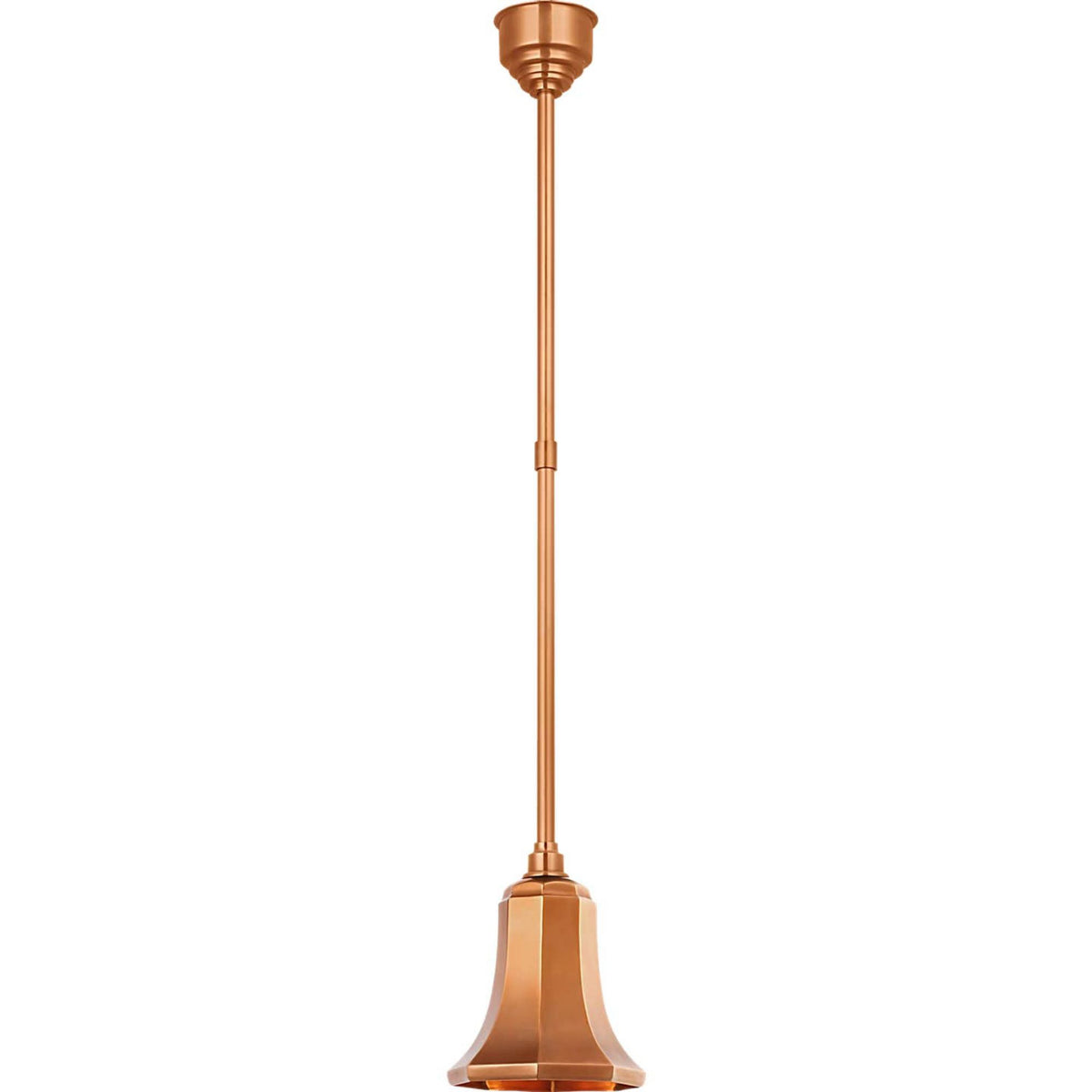 Thomas O'Brien Academy Pendant in Soft Copper with 7.5" Savannah Shade W7.5"