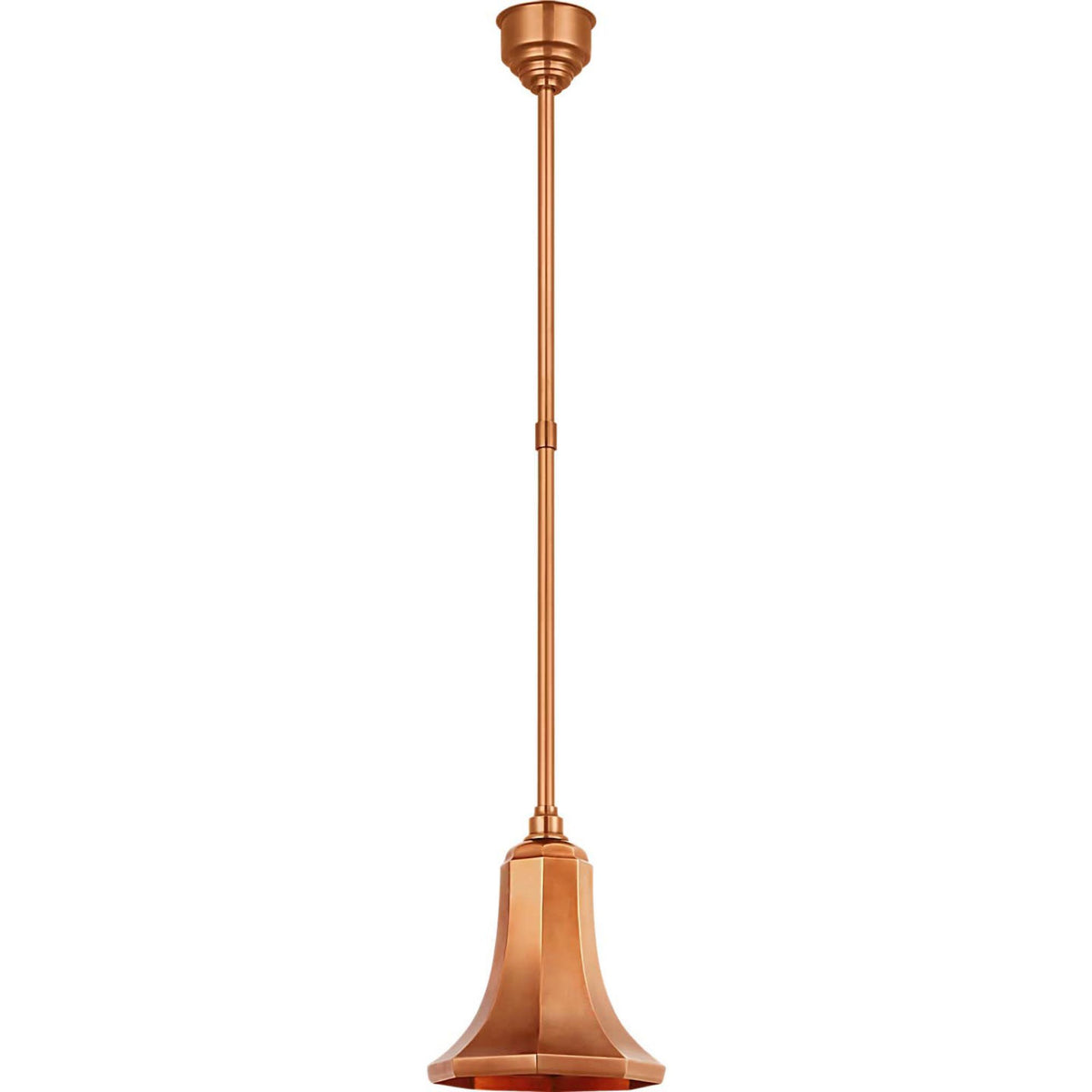 Thomas O'Brien Academy Pendant in Soft Copper with 9.25" Savannah Shade W9.25"