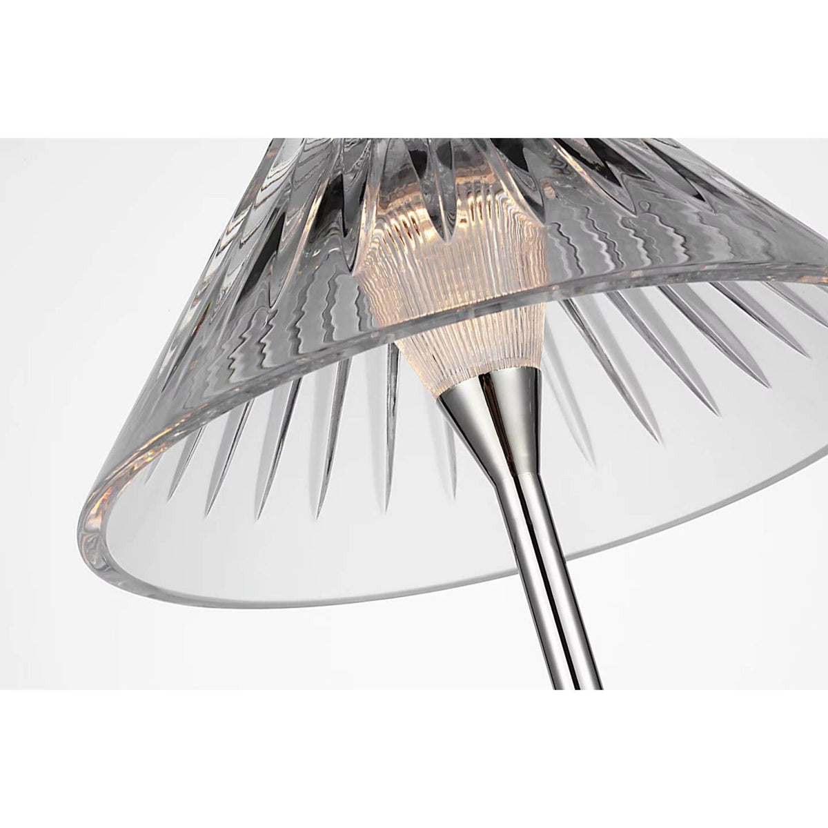 Waterford Blaze 55" Floor Lamp in Polished Nickel with Clear Crystal W9.25" x H54.75"
